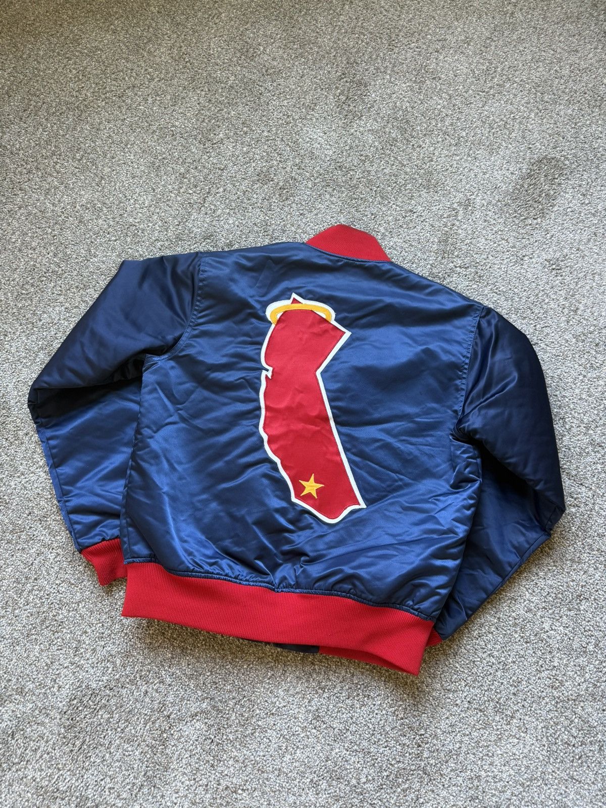 Starter Vintage Starter MLB Los Angeles Alngels Satin Bomber Jacket Size US M / EU 48-50 / 2 - 10 Thumbnail
