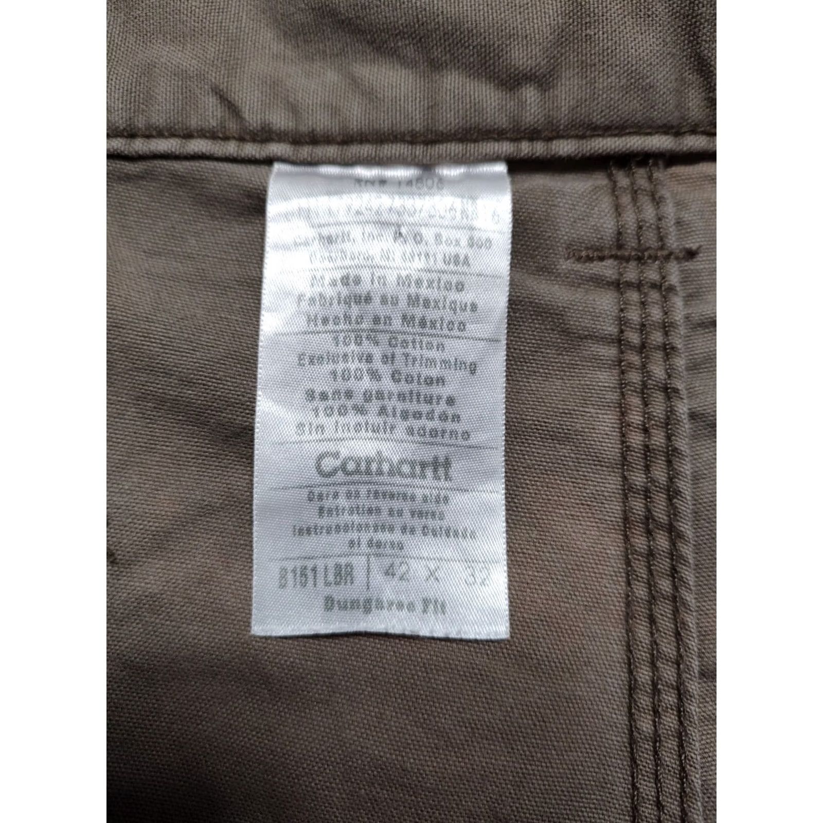 Carhartt Carhartt Carpenter Pants Brown Acid Wash Tie Dye Canvas Mens 42x32 Grunge Workwear Size US 42 / EU 58 - 7 Thumbnail