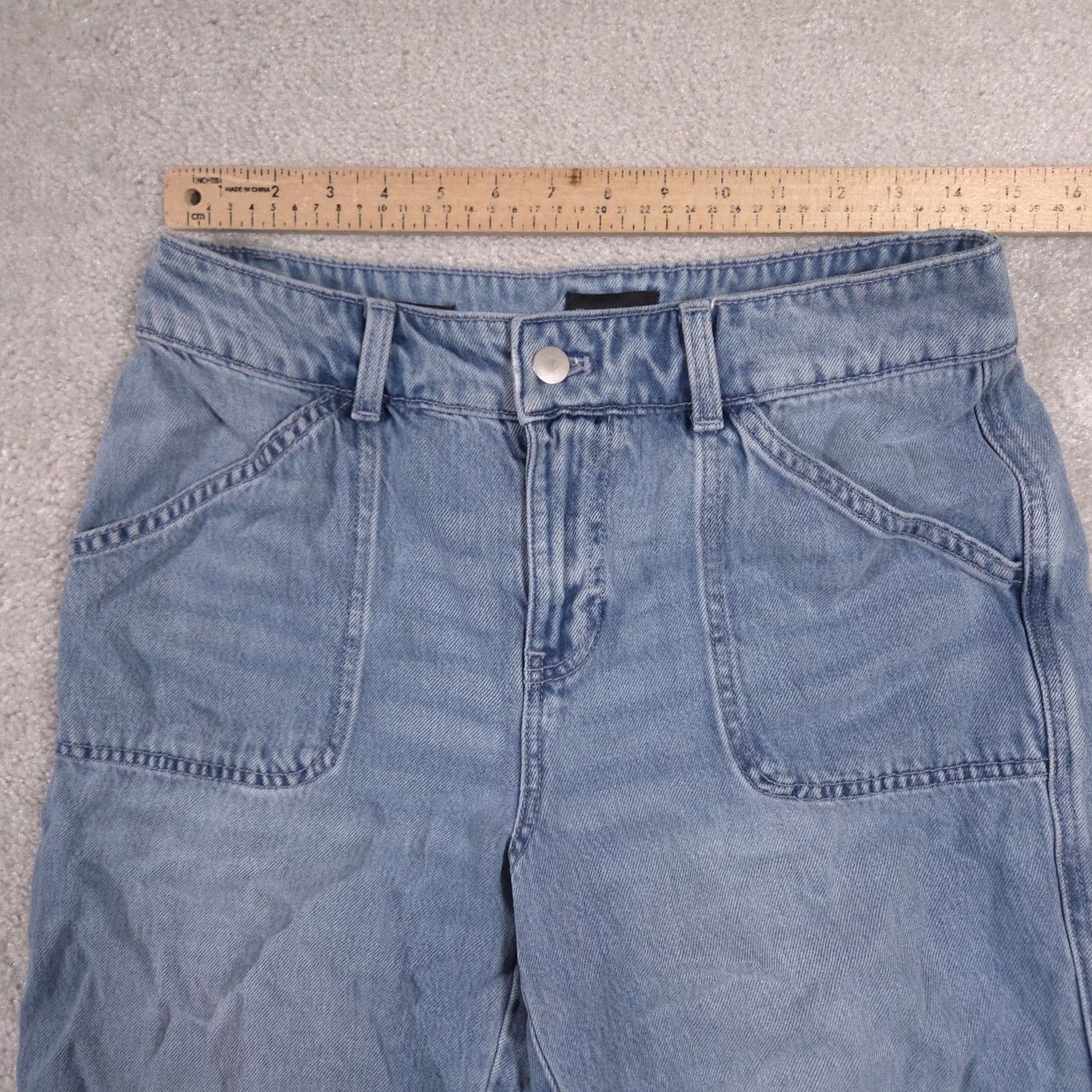 Talbots Talbots Summerweight Straight Leg Ankle Denim Jeans Women’s 4P Capri Capris Stretch 5-Pocket Blue XS? 28? 4P 22Inseam? Size 28" / US 6 / IT 42 - 4 Thumbnail