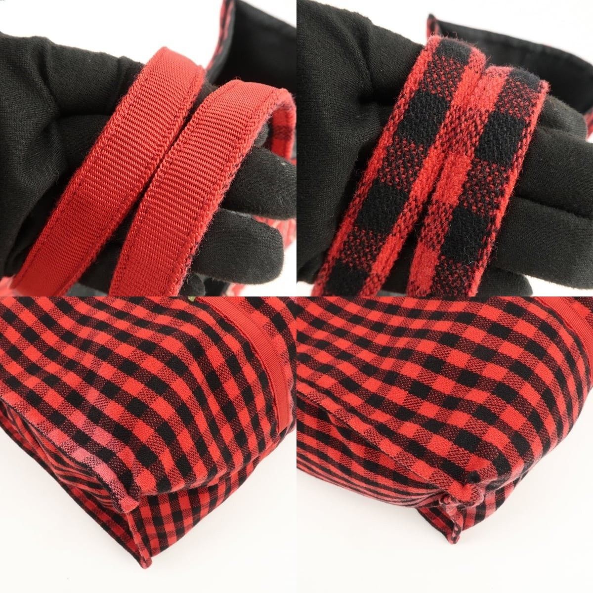 Gucci Gucci Florentia L'Orto Di Giove Canvas Tote Red Size ONE SIZE - 4 Thumbnail