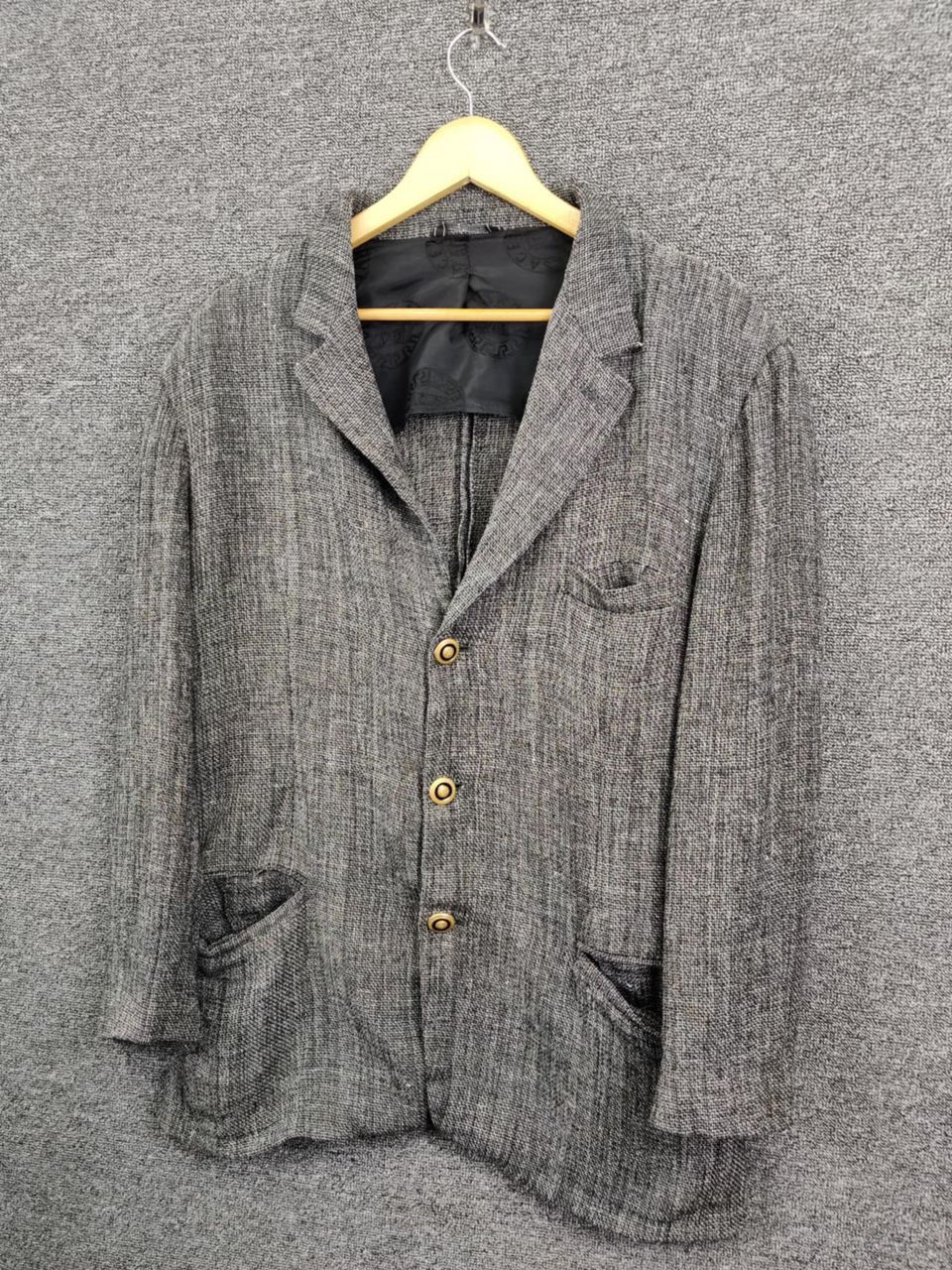 Versace Vintage 90s Versace Classic V2 Single Breasted Blazer Size US L / EU 52-54 / 3 - 2 Thumbnail