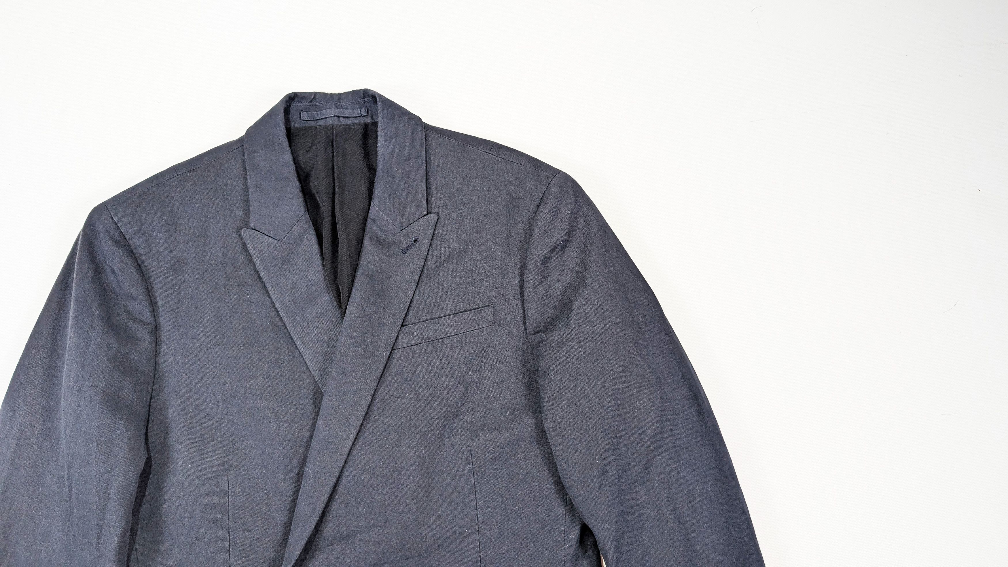 Allsaints AllSaints Elmore Double Breasted Linen Cotton Blazer Jacket Size 38R - 2 Thumbnail