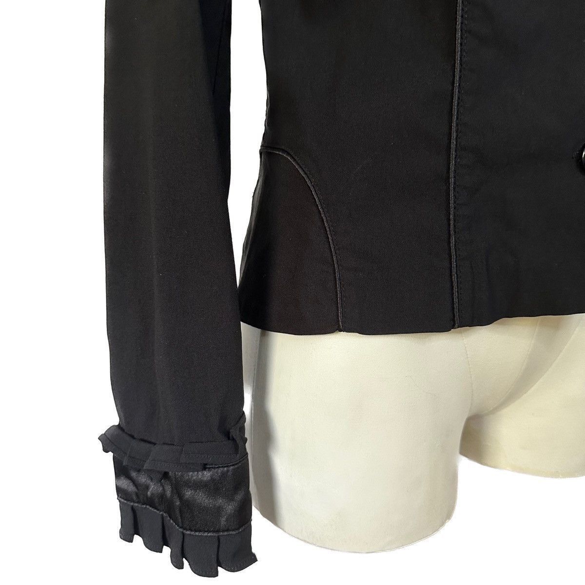 Vintage Baby Phat Gold Cat Satin Trim Frilly Cuff Black Blazer XL Size XL / US 12-14 / IT 48-50 - 11 Thumbnail