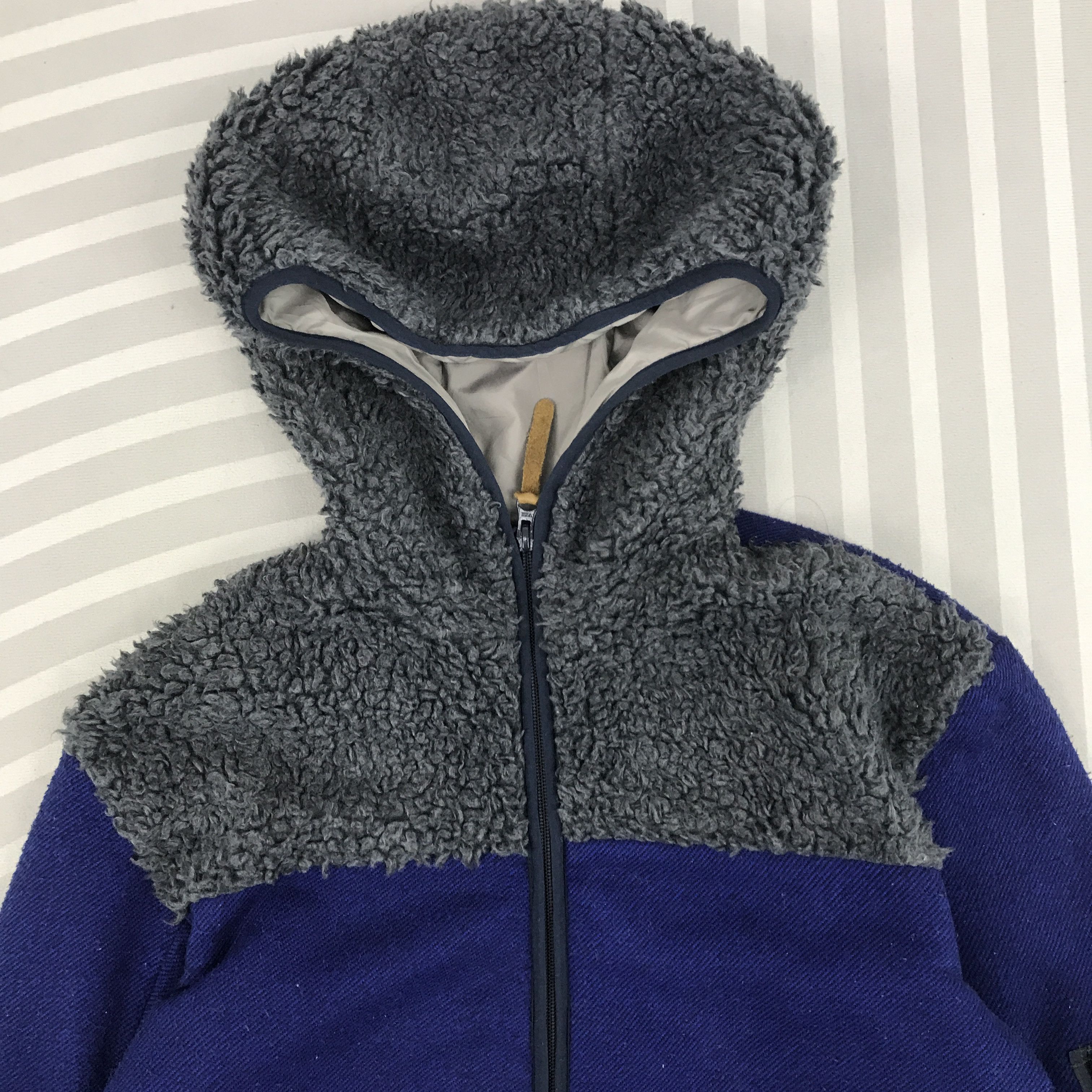 Issey Miyake × Vintage × mercibeaucoup Vintage Mercibeaucoup By Issey Miyake Sherpa hoodie jacket Size US L / EU 52-54 / 3 - 2 Thumbnail