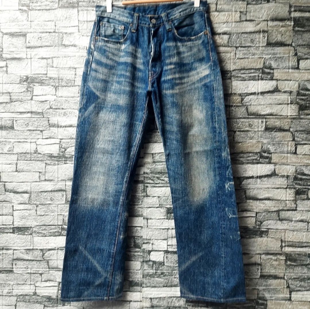 Japanese Brand Vtg SUGAR CANE Hawaii Aloha Denim Selvedge Jeans Size US 32 / EU 48 - 11 Thumbnail