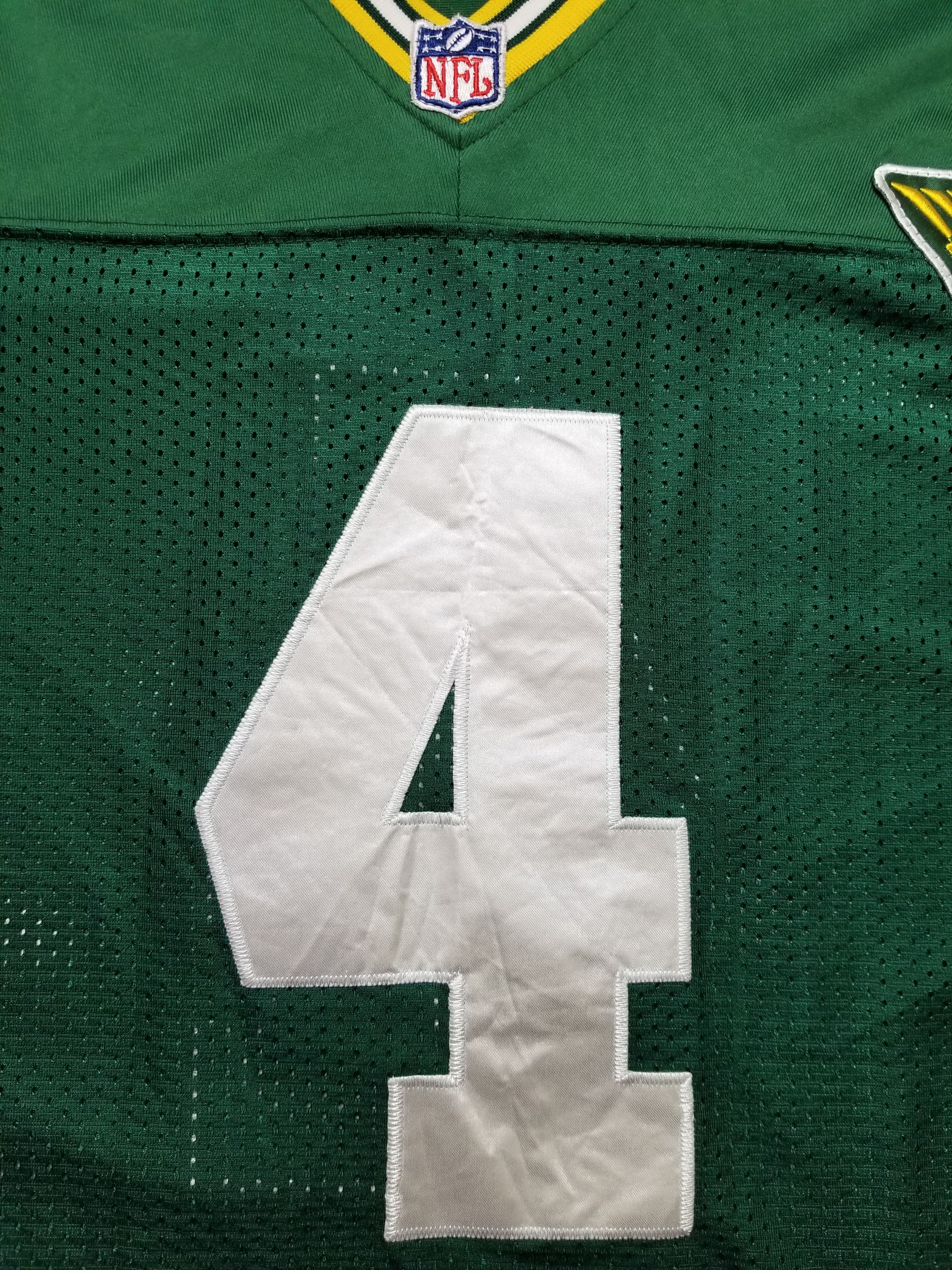 Mitchell & Ness NFL Packers 4 Brett Favre Throwback Jersey 75th Anniv. Patch Size US L / EU 52-54 / 3 - 14 Thumbnail