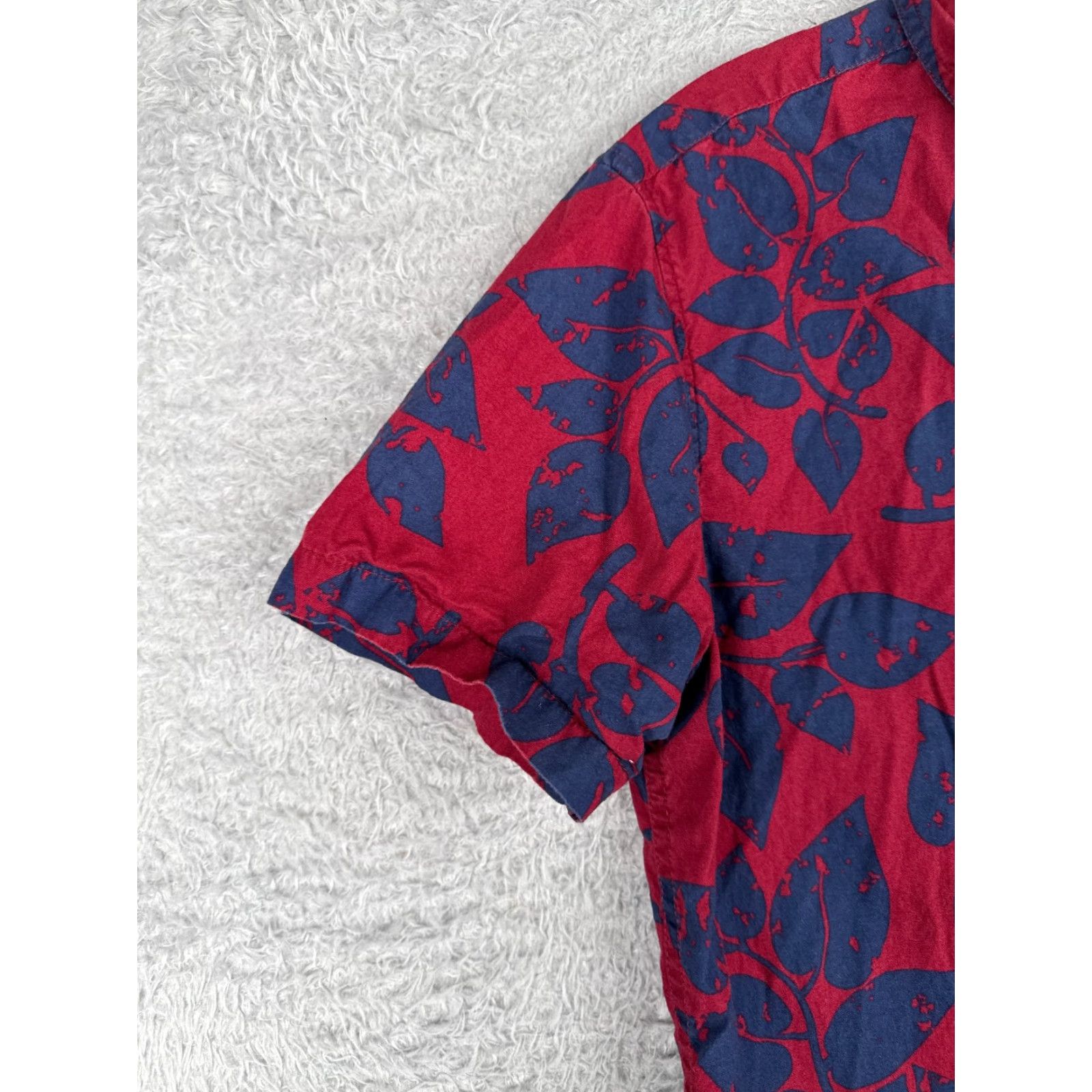 21 Men 21 MEN Men's Hawaiian Shirt Cotton Button-Up Short Sleeve XS Pink Floral Mens Size US XS / EU 42 / 0 - 3 Thumbnail