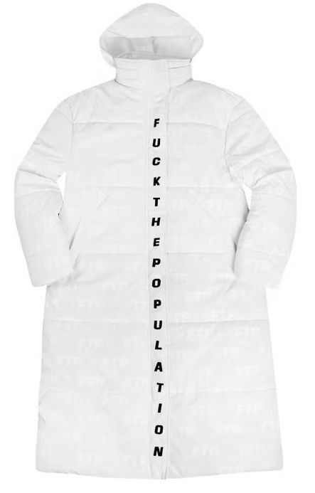 Fuck The Population FTP Reflective Trench Coat (DS) Size US XXL / EU 58 / 5 - 1 Thumbnail