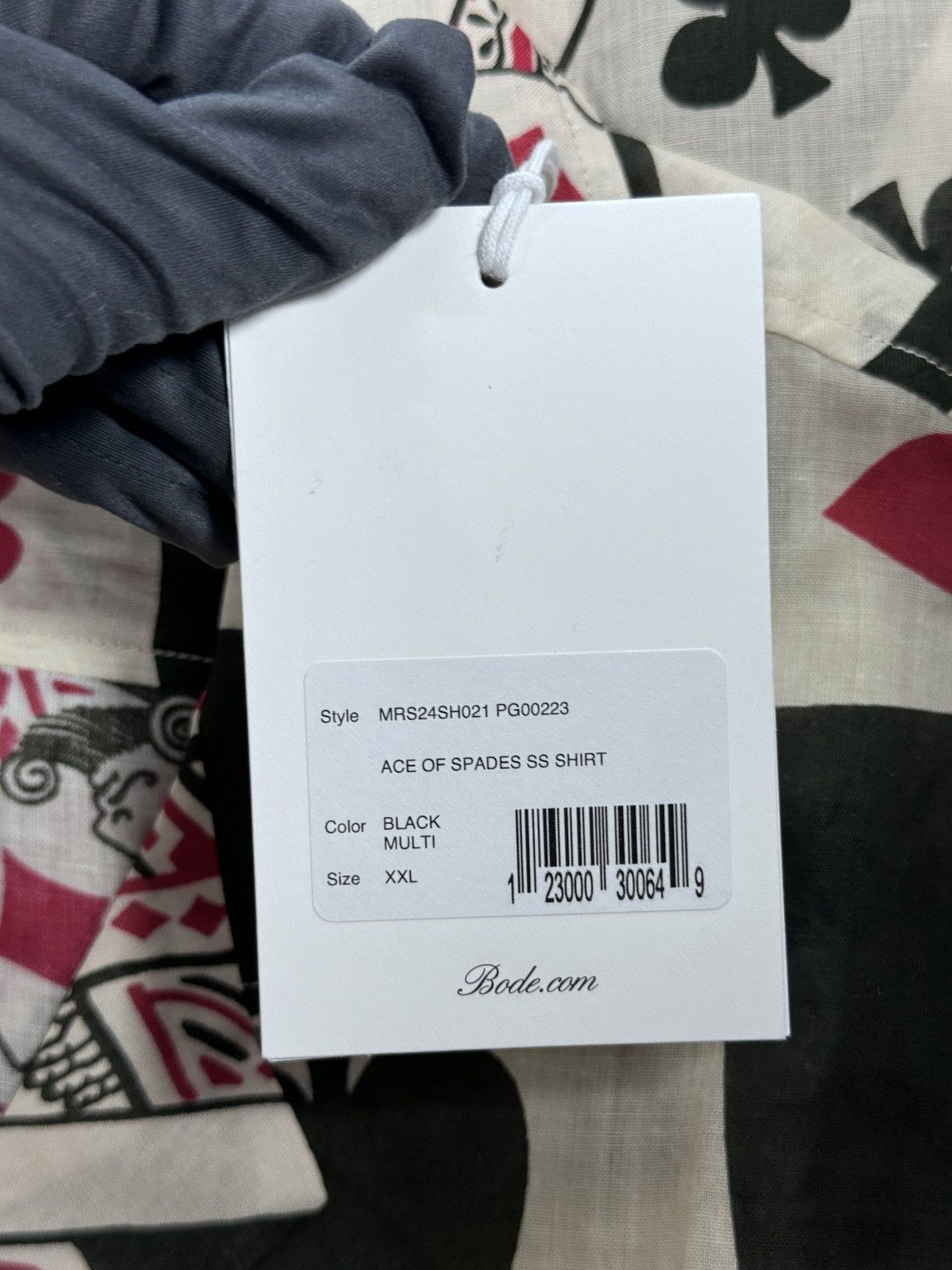 Bode ACE OF SPADES PRINT VOILE SHIRT Size US XXL / EU 58 / 5 - 4 Thumbnail