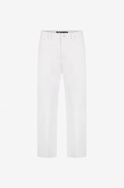 Jil Sander o1y1025 Denim Pant in White Size 27" / US 4 / IT 40 - 1 Thumbnail