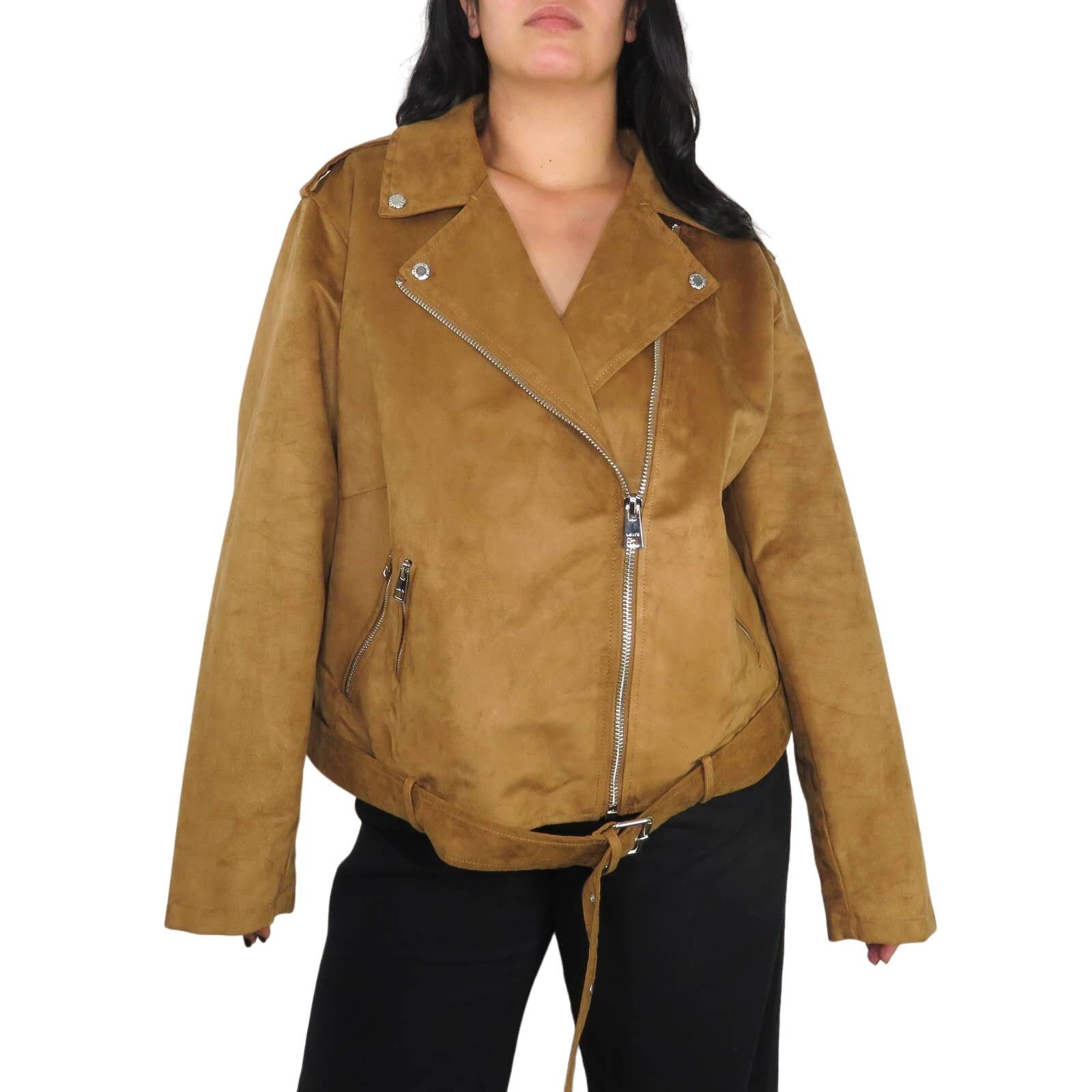 Levi's 2024 Brown Faux Suede Zipper Jacket 2X