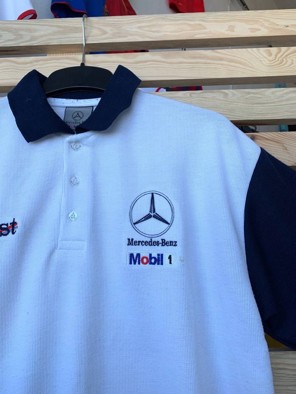 Mercedes-Benz × Vintage 1990s MERCEDES BENZ POLO West Mobil 1 Size US XL / EU 56 / 4 - 2 Thumbnail