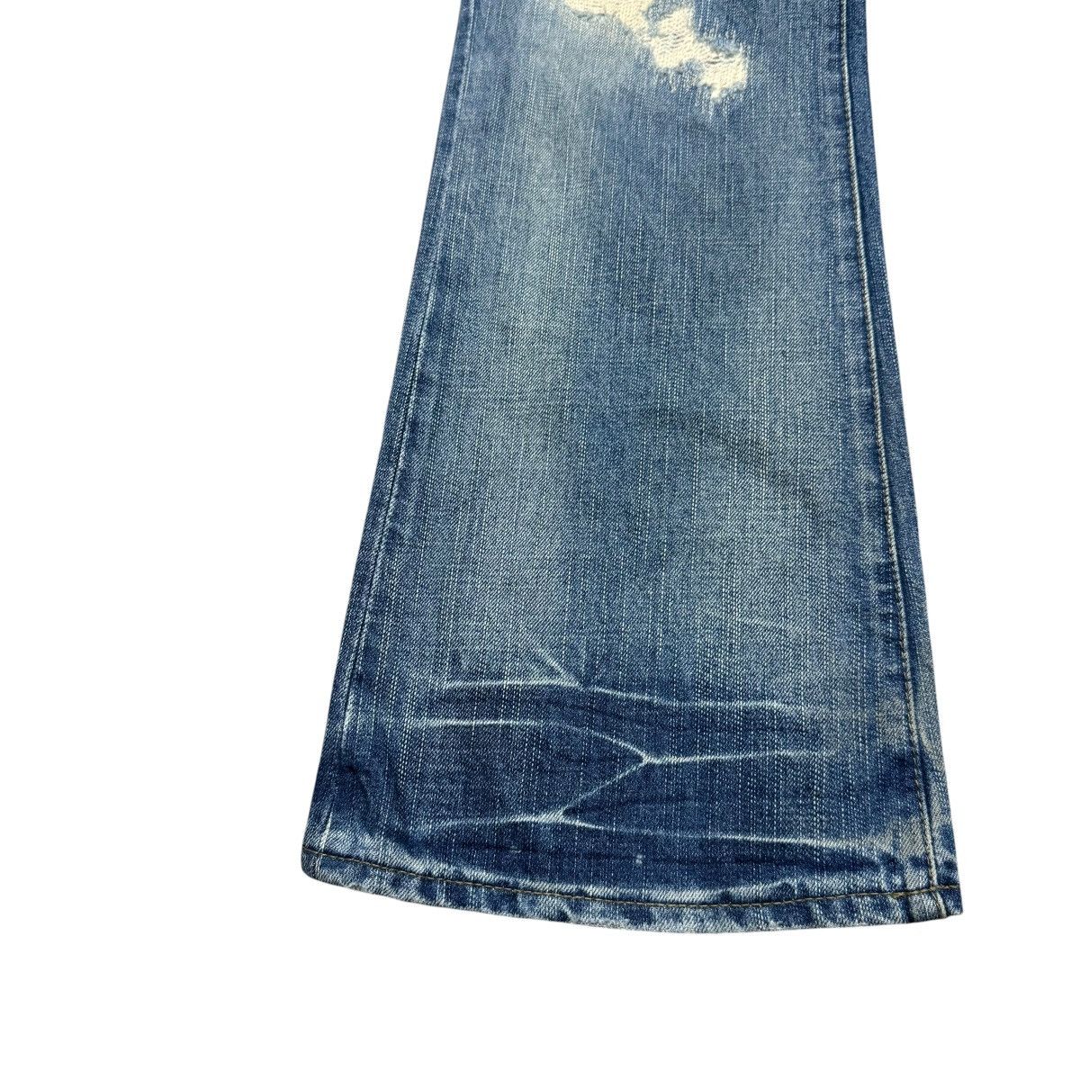 PPFM PPFM Repaired Denim Flare Jeans Size US 30 / EU 46 - 10 Thumbnail