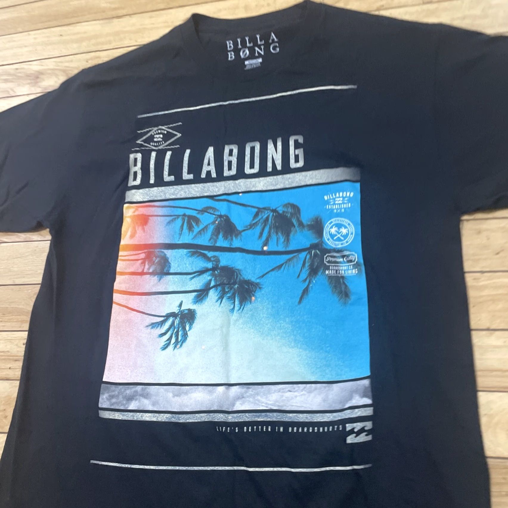 Billabong BILLABONG Graphic Tee Surf T Shirt Mens M Blue Y2k Modern Print Crew Neck Short Sleeve Graphic Logo 90s Beach Skate Size US M / EU 48-50 / 2 - 2 Thumbnail