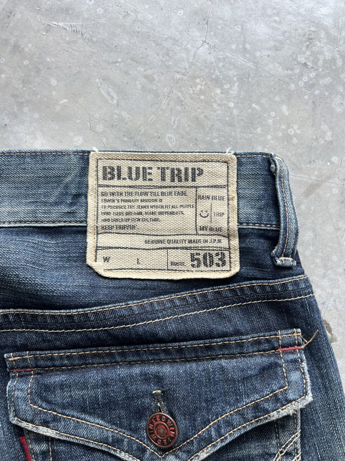 Edwin Edwin Blue Trip Tag size 34 Actual 36x33 Size US 34 / EU 50 - 7 Thumbnail