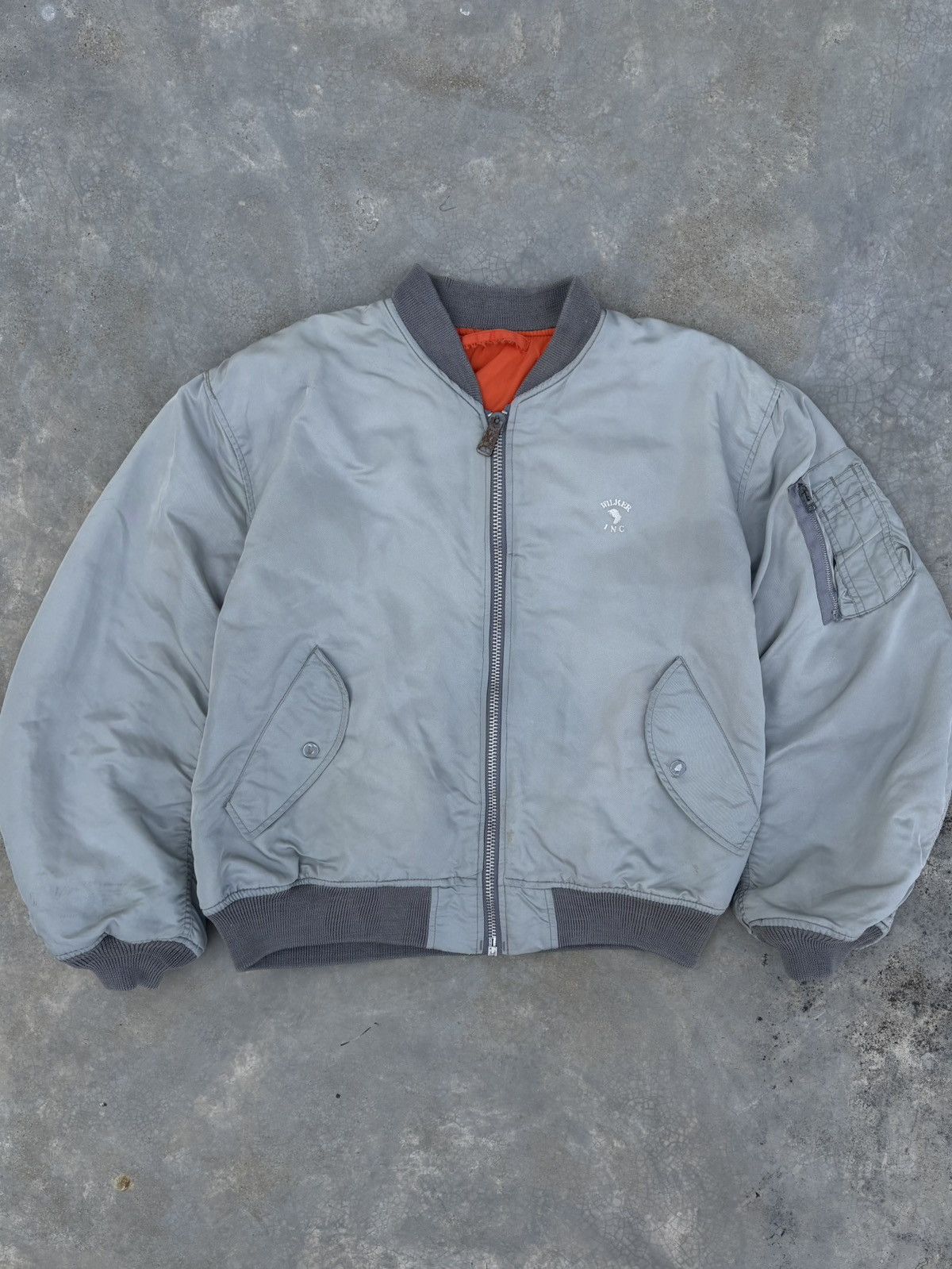Alpha Industries Vintage Faded MA-1 A Bomber Jacket Size US M / EU 48-50 / 2 - 1 Thumbnail