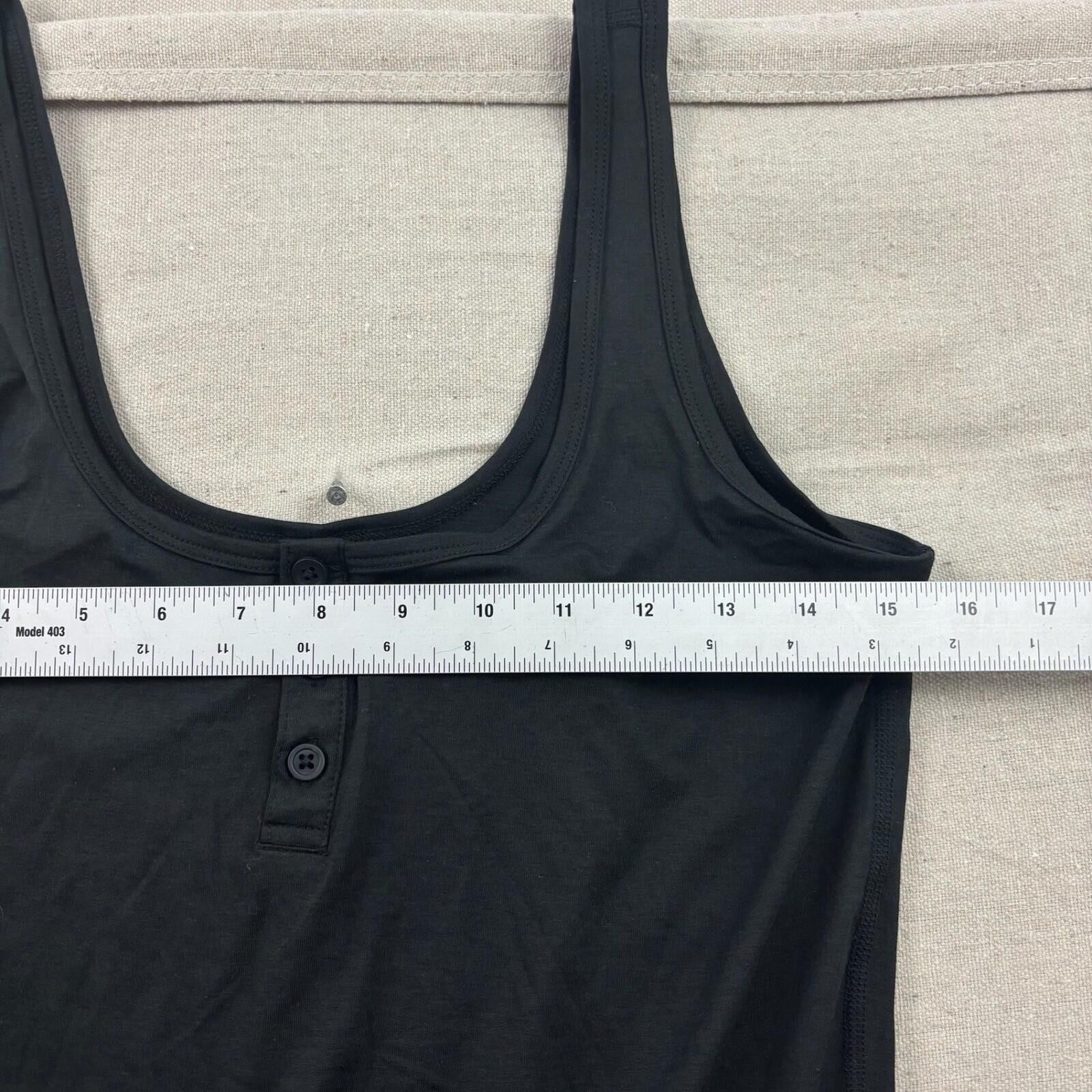 Other Vuori Henley Falls Jumpsuit Womens Black Wide Leg Sleeveless Size 28" / US 6 / IT 42 - 4 Thumbnail