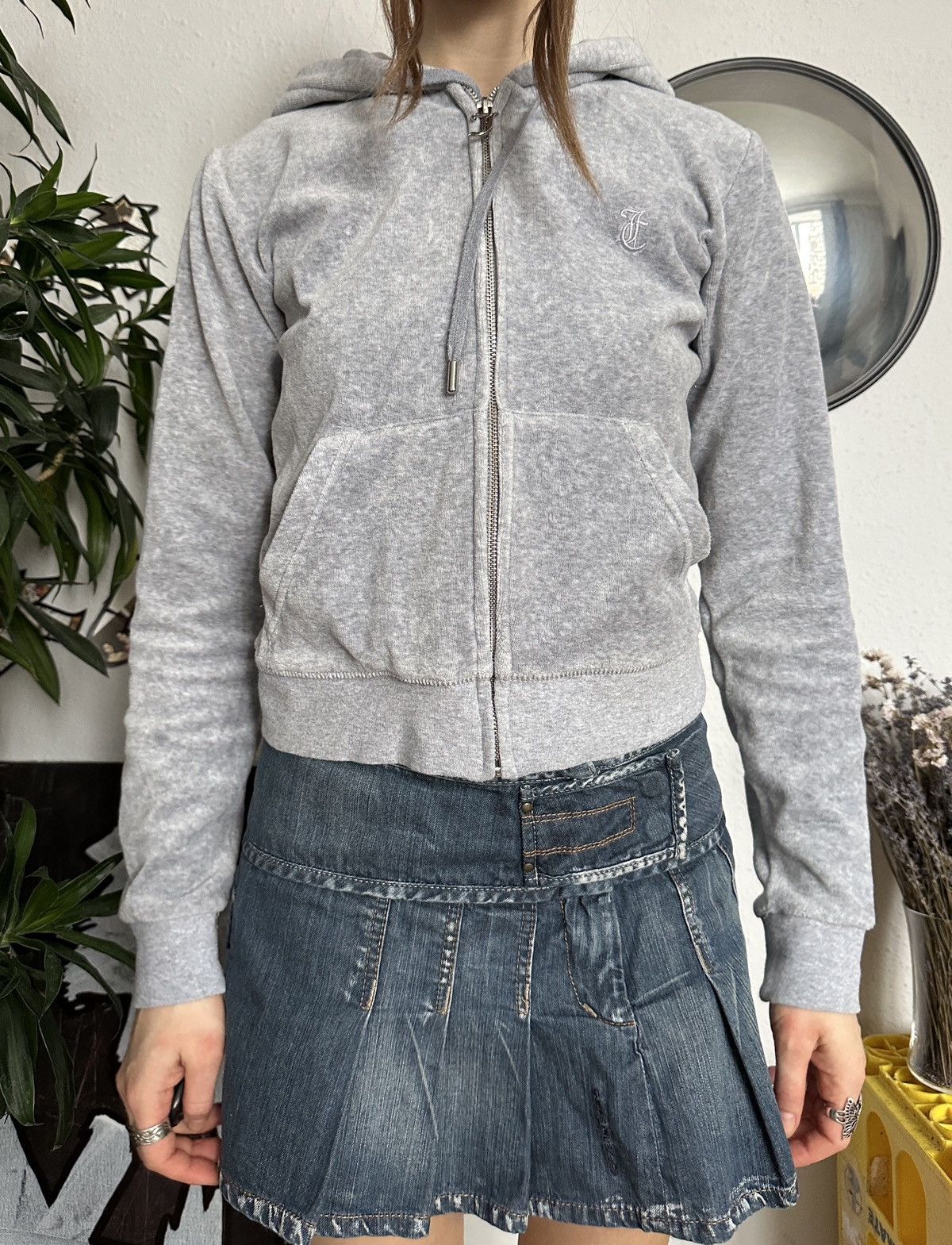Juicy Couture × Vintage Terry Juicy Couture Zip Hoodie Velour Glamour y2k Size S / US 4 / IT 40 - 3 Thumbnail