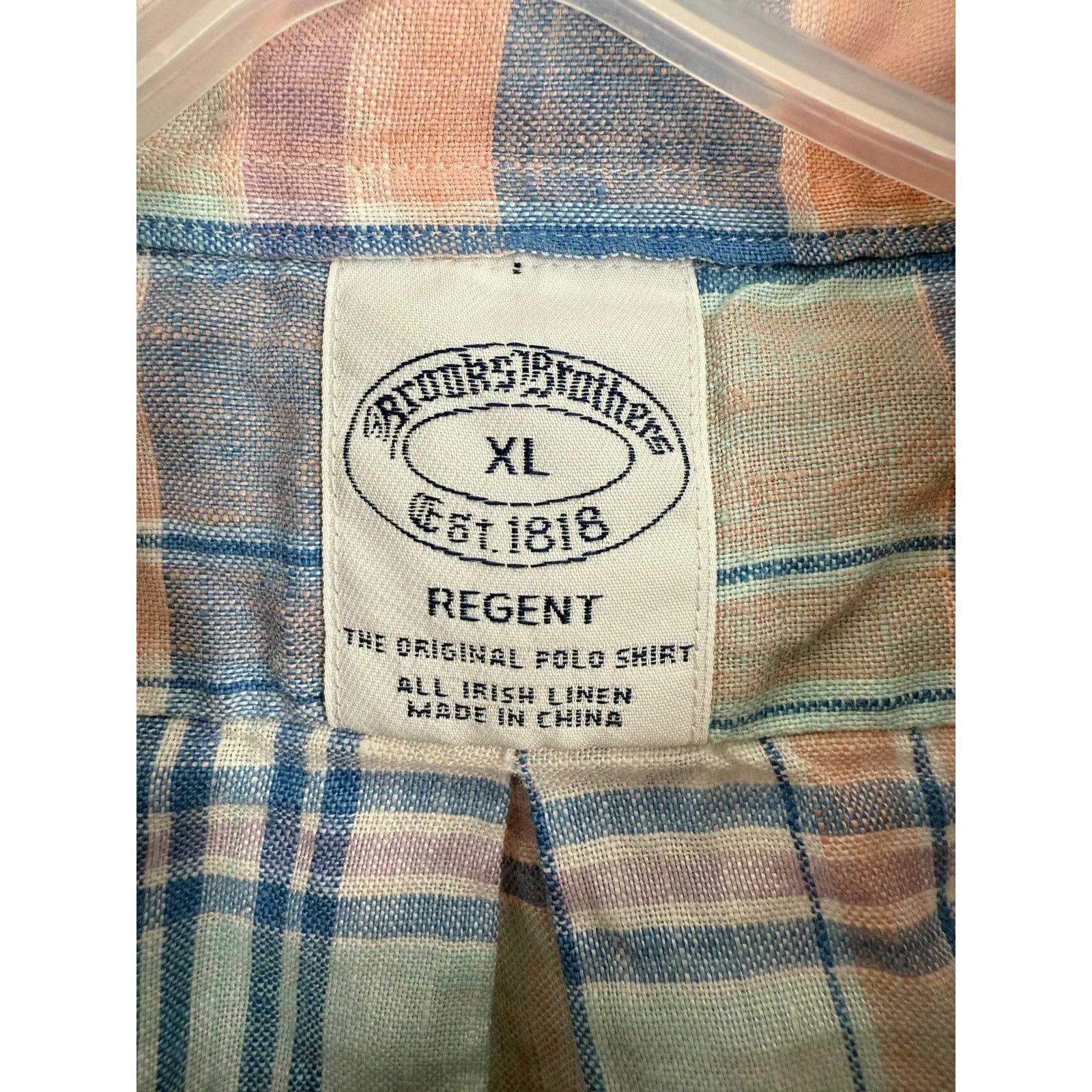 Brooks Brothers Brooks Brothers 100% Irish Linen Button Down Polo Shirt Size US XL / EU 56 / 4 - 3 Thumbnail