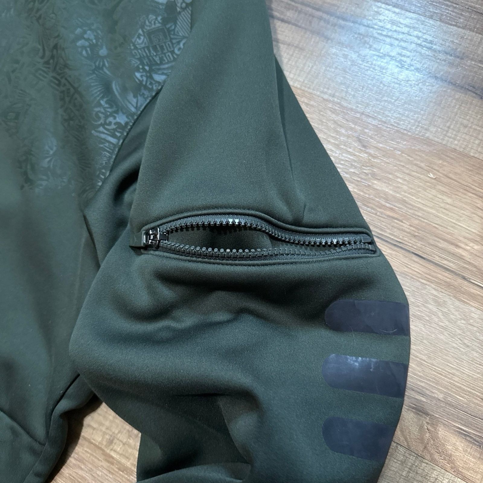 Jordan Brand 2008 Air Jordan Olive Green Zip Up Hoodie Sweatshirt Size US XXL / EU 58 / 5 - 6 Thumbnail