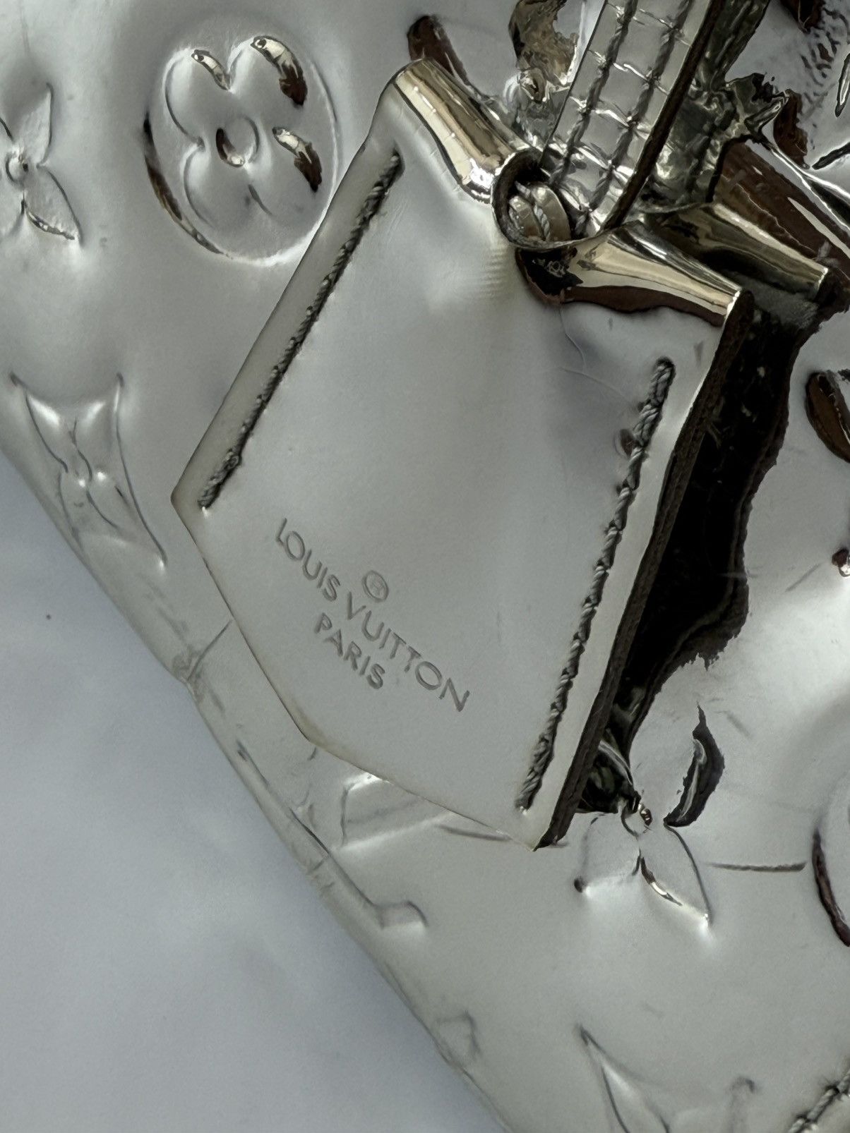 Louis Vuitton Louis Vuitton Limited Silver Monogram Miroir Speedy 30 Bag Size ONE SIZE - 14 Thumbnail
