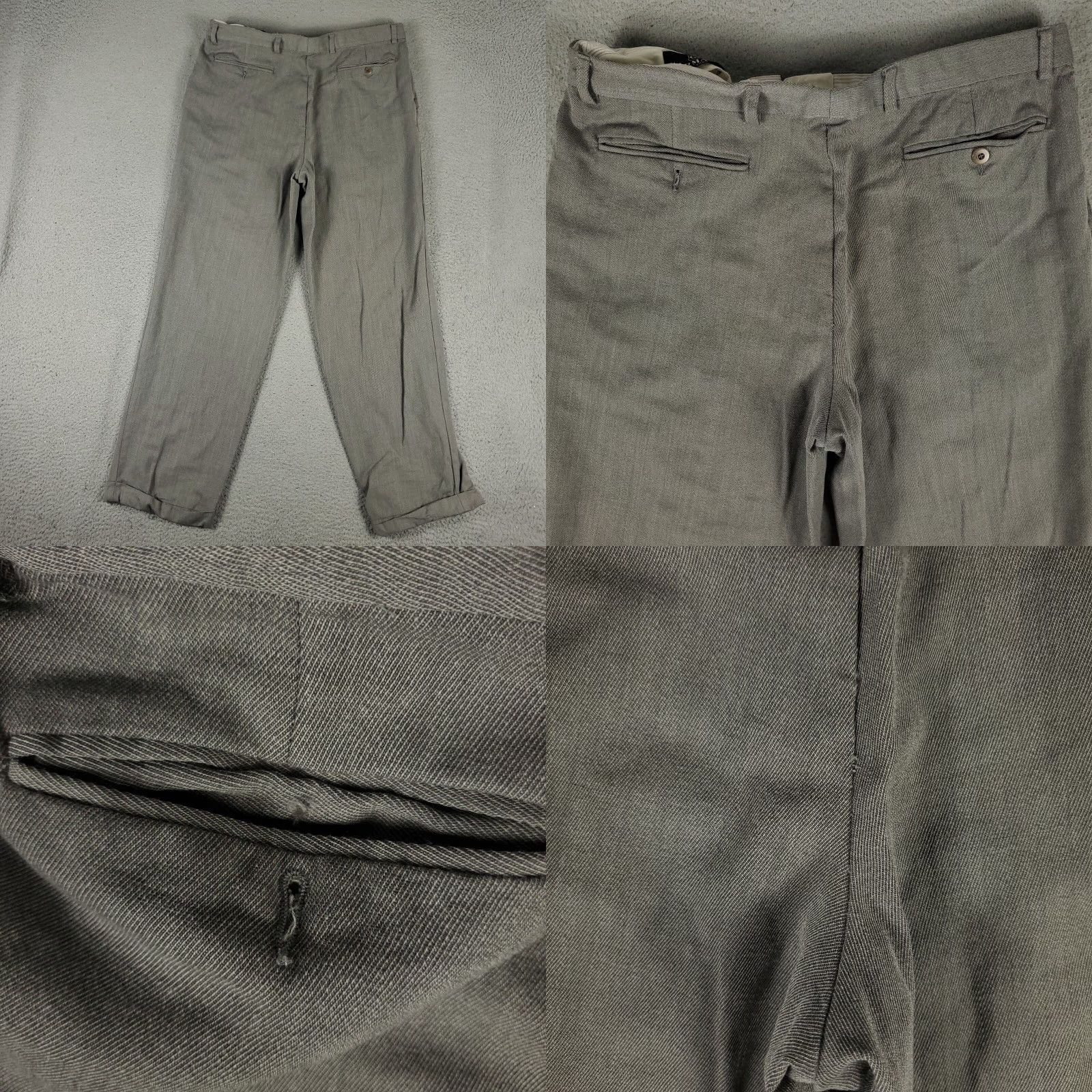 Zanella Zanella Gray Wool Dress Pants 34x30 Pleated Regular Fit Mens Size US 34 / EU 50 - 8 Thumbnail