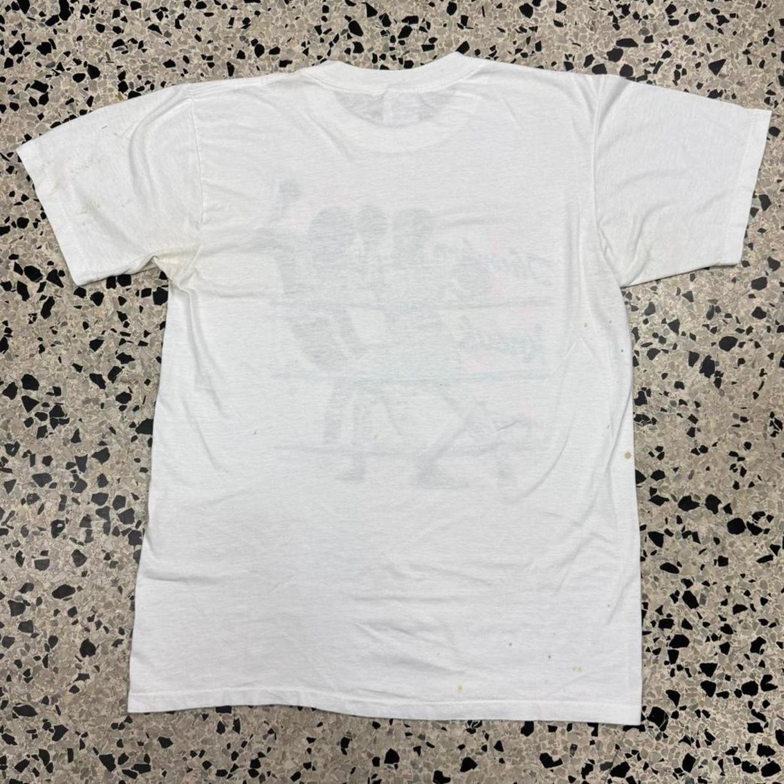 Hanes × Vintage VINTAGE 80S SINGLE STITCH BOXING TKO THUNDERN KNOCK OUT TEE: Size US XL / EU 56 / 4 - 7 Thumbnail