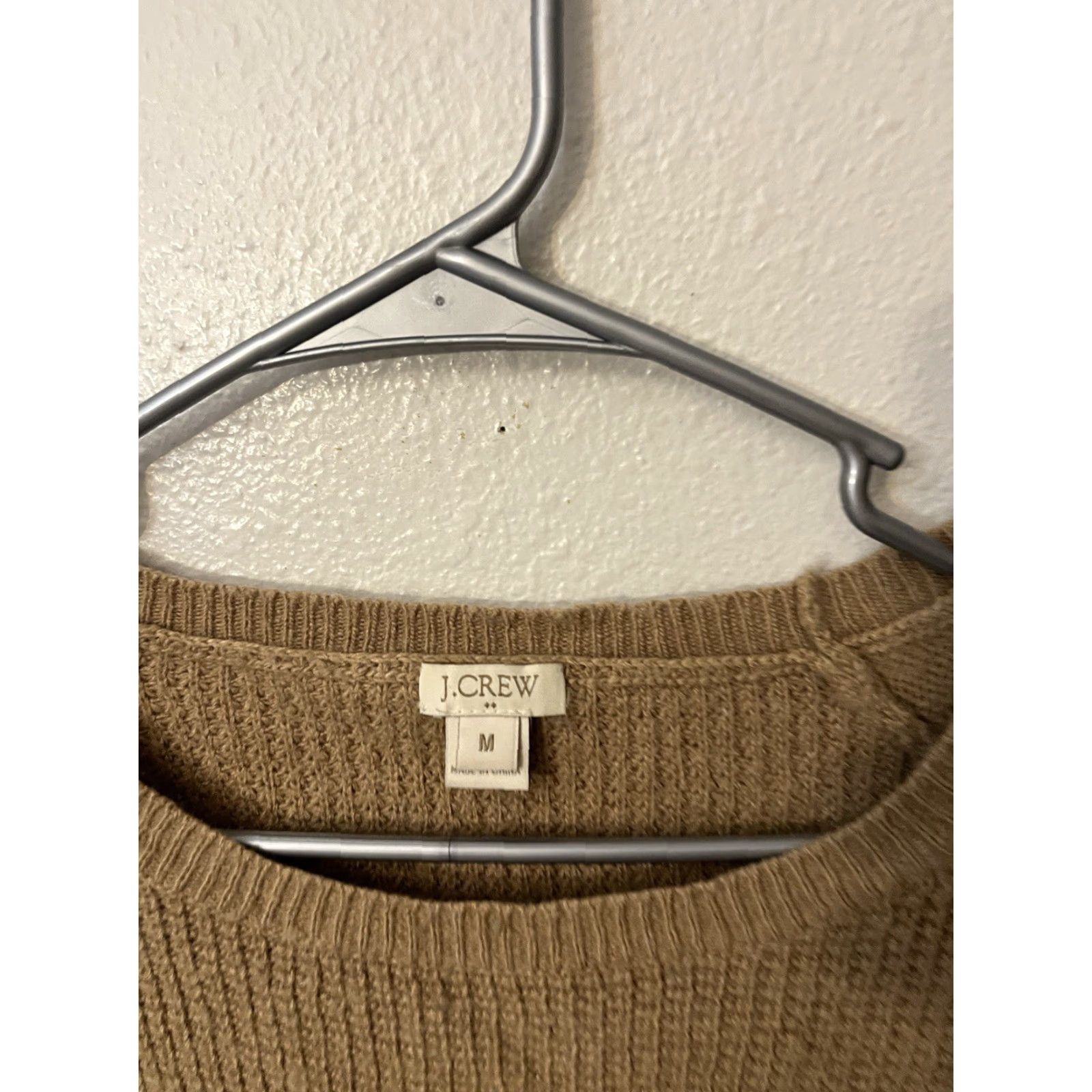 J.Crew J.CREW Sweater Crewneck Brown Wool Blend Medium Viscose Nylon Wool Solid Knit Women Regular Size M / US 6-8 / IT 42-44 - 2 Thumbnail