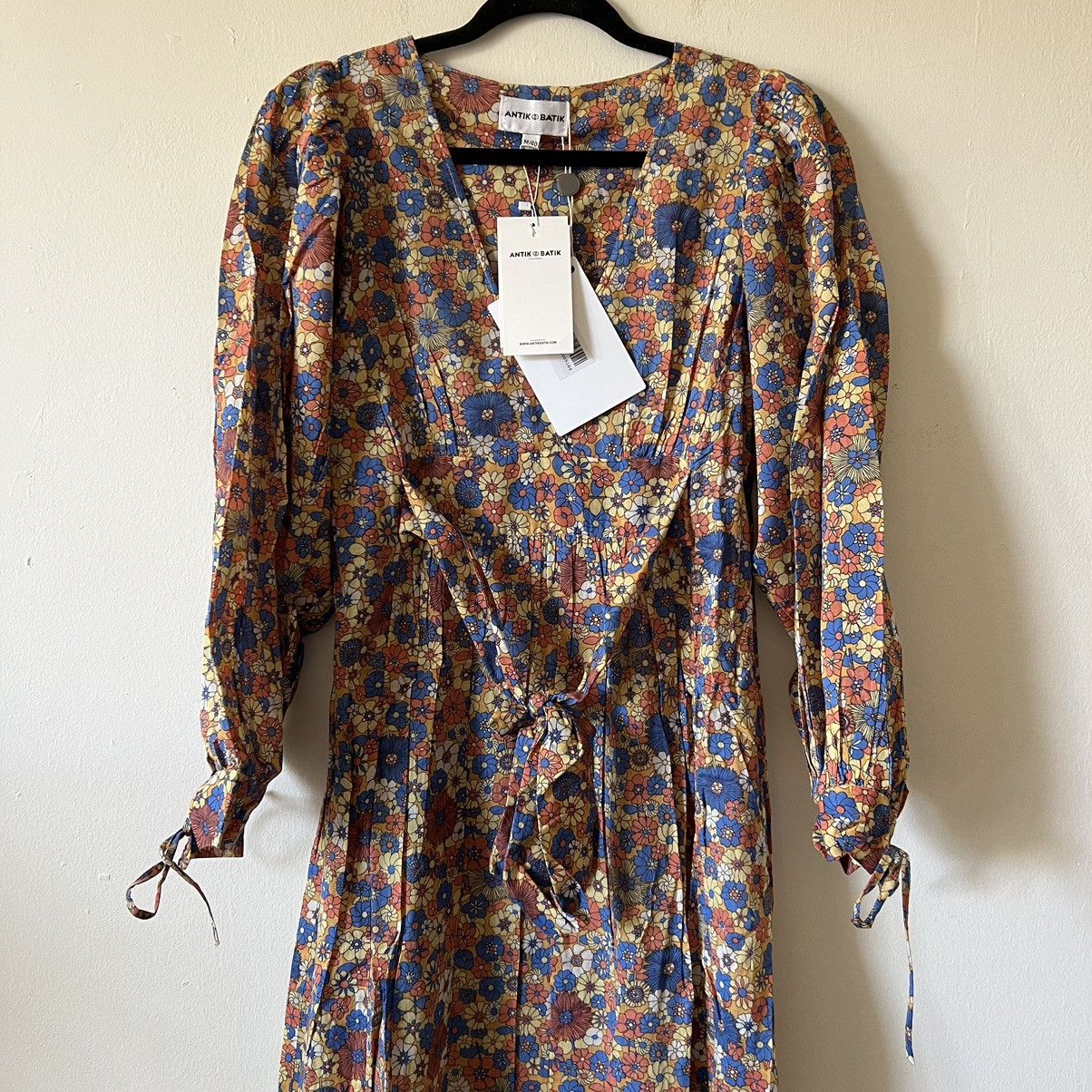 Antik Batik ANTIK BATIK Paolina floral-print cotton maxi dress size M CL Size M / US 6-8 / IT 42-44 - 2 Thumbnail