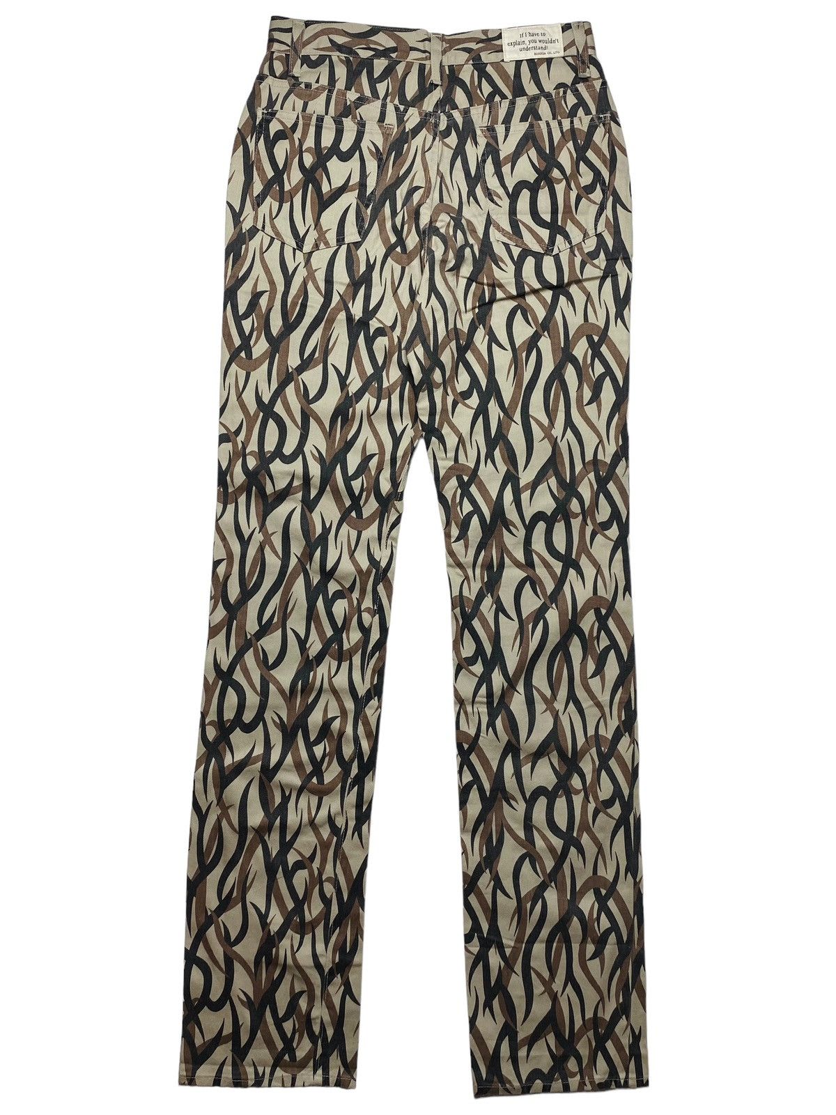 20471120 2000s Bobson - Tribal Camo Long Pants Size US 29 - 3 Thumbnail