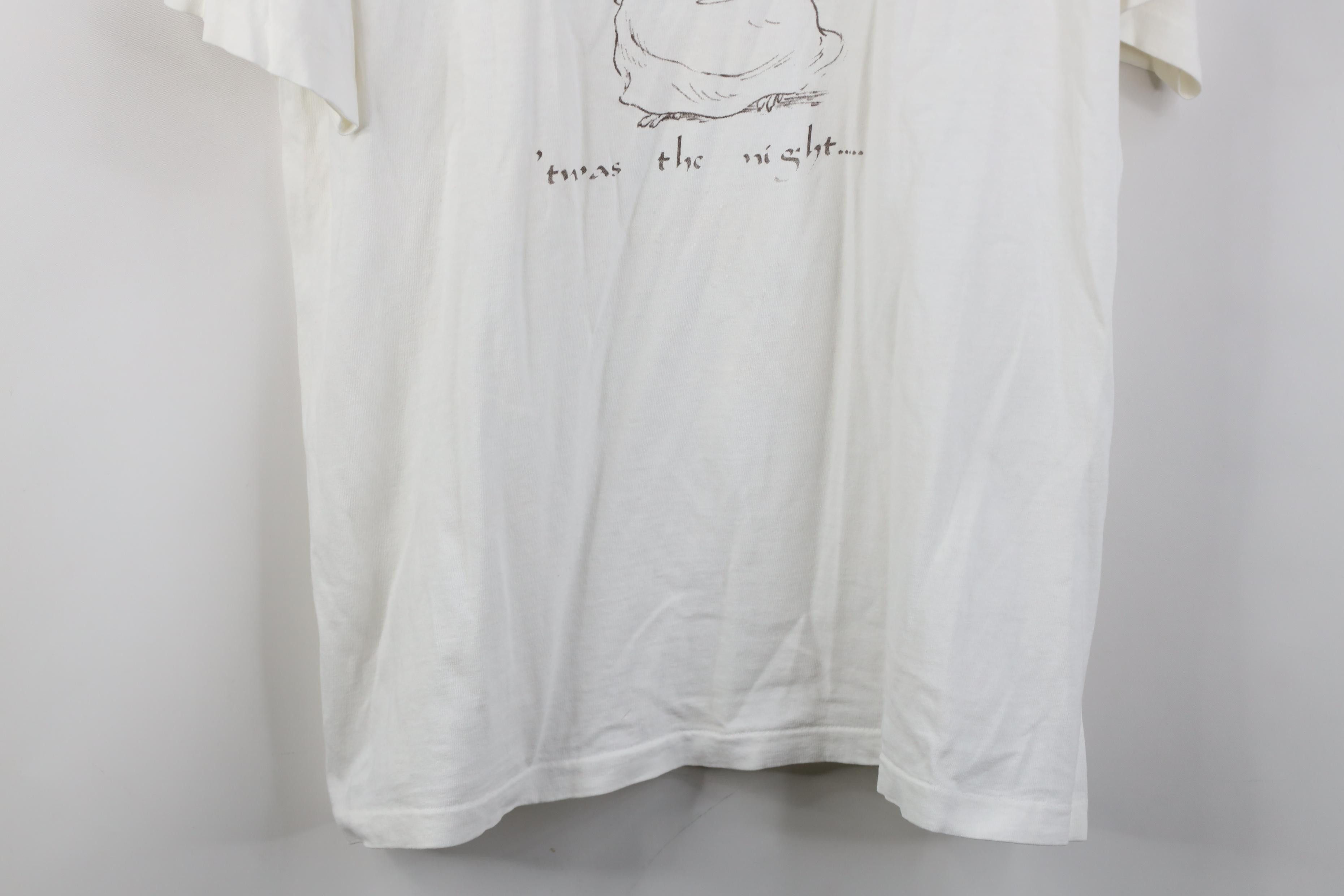 Vintage Vintage 80s 90s Christmas Mouse Twas the Night T-Shirt USA Size L / US 10 / IT 46 - 3 Thumbnail