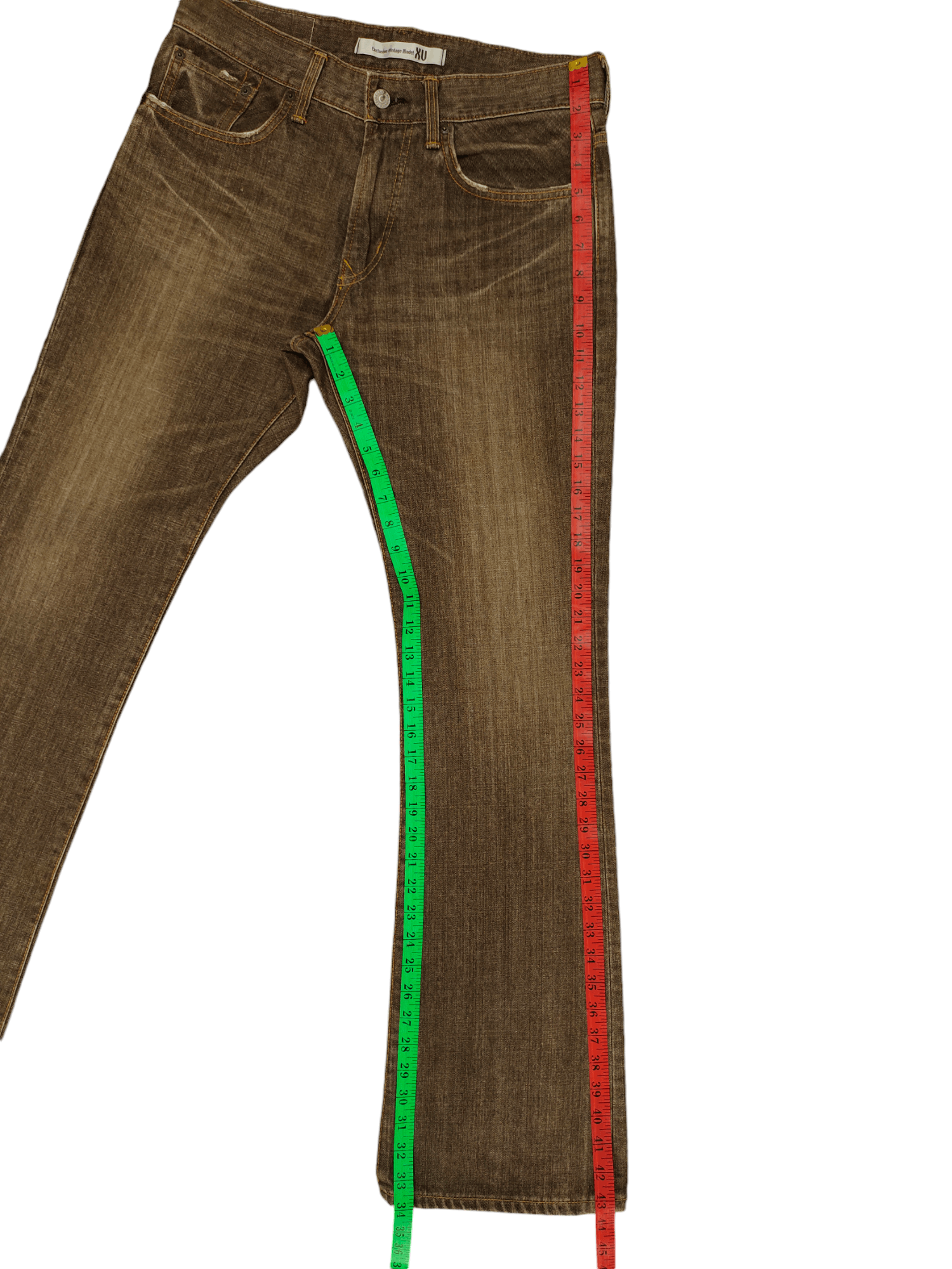 Edwin Flare Jeans Edwin XV Clawmark Faded Denim Bootcut Y2k Size US 32 / EU 48 - 10 Thumbnail