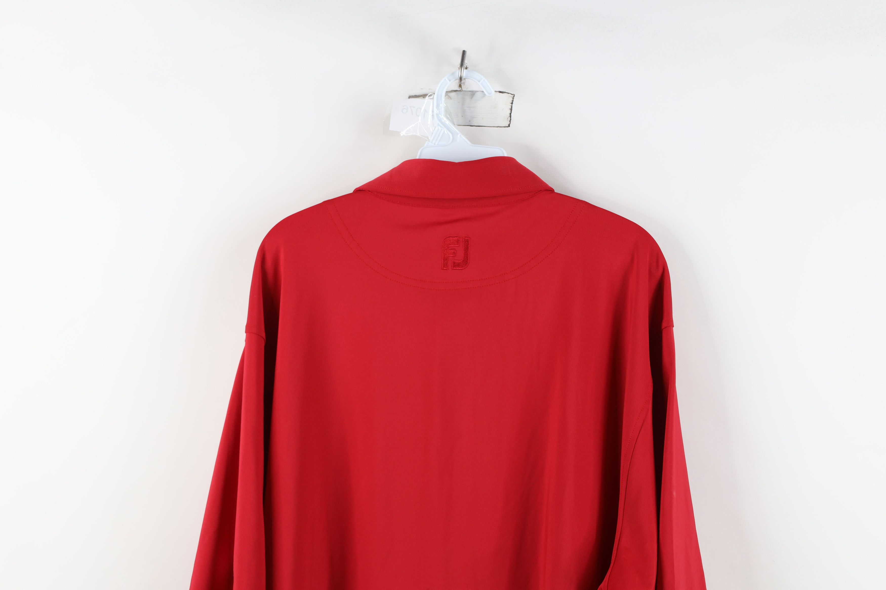 Footjoy FootJoy Stretch Short Sleeve Collared Golf Polo Shirt Red Size US XL / EU 56 / 4 - 13 Thumbnail