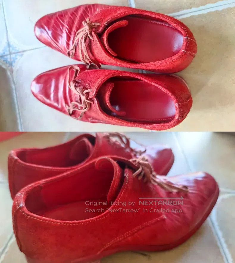 Carol Christian Poell Carol Christian Poell Scar horse butt leather blood red De Size US 6 / EU 39 - 8 Thumbnail