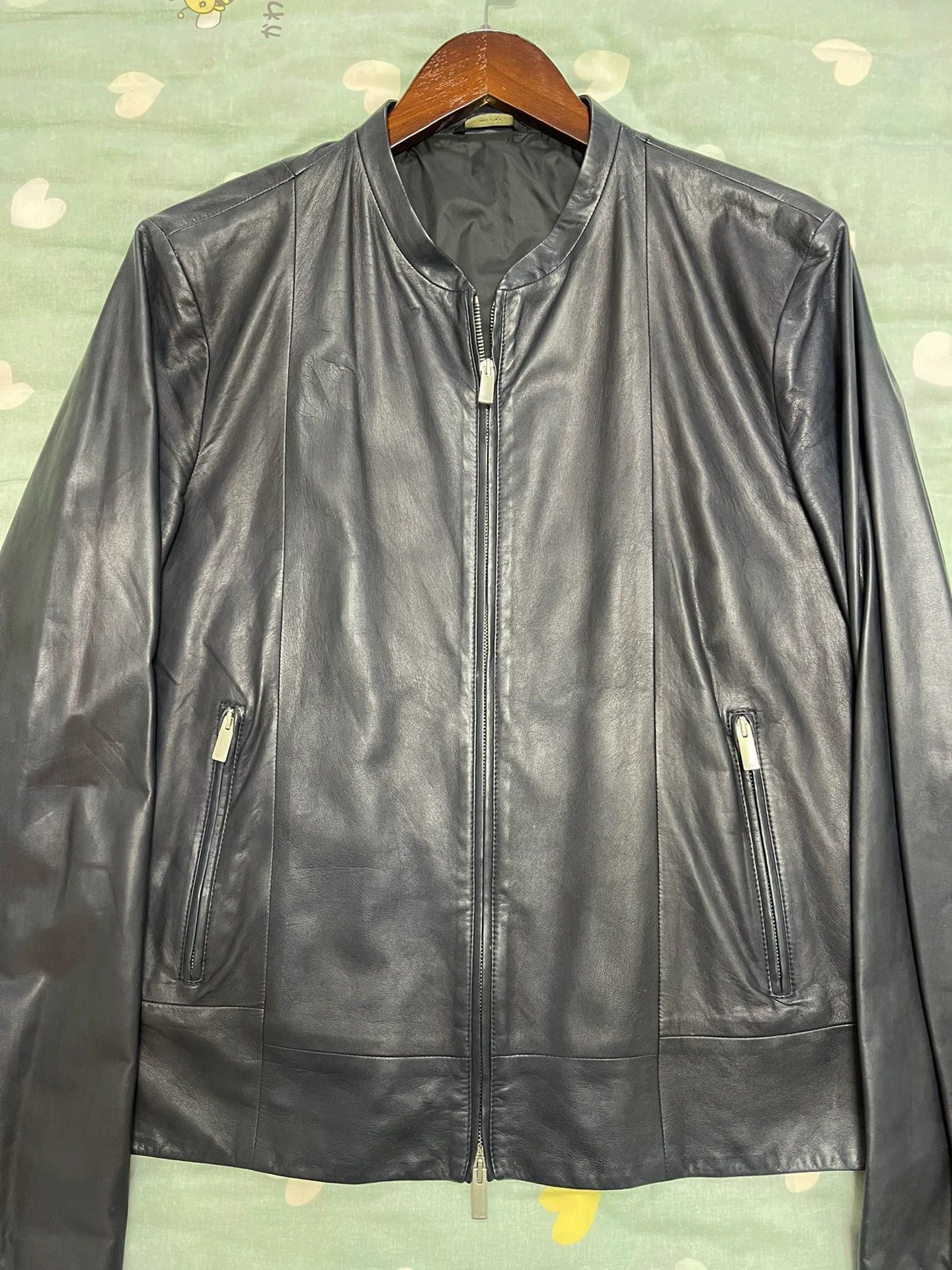 Fendi Fendi Basic Navy Lambskin Jacket Men's 50 Size US M / EU 48-50 / 2 - 1 Thumbnail