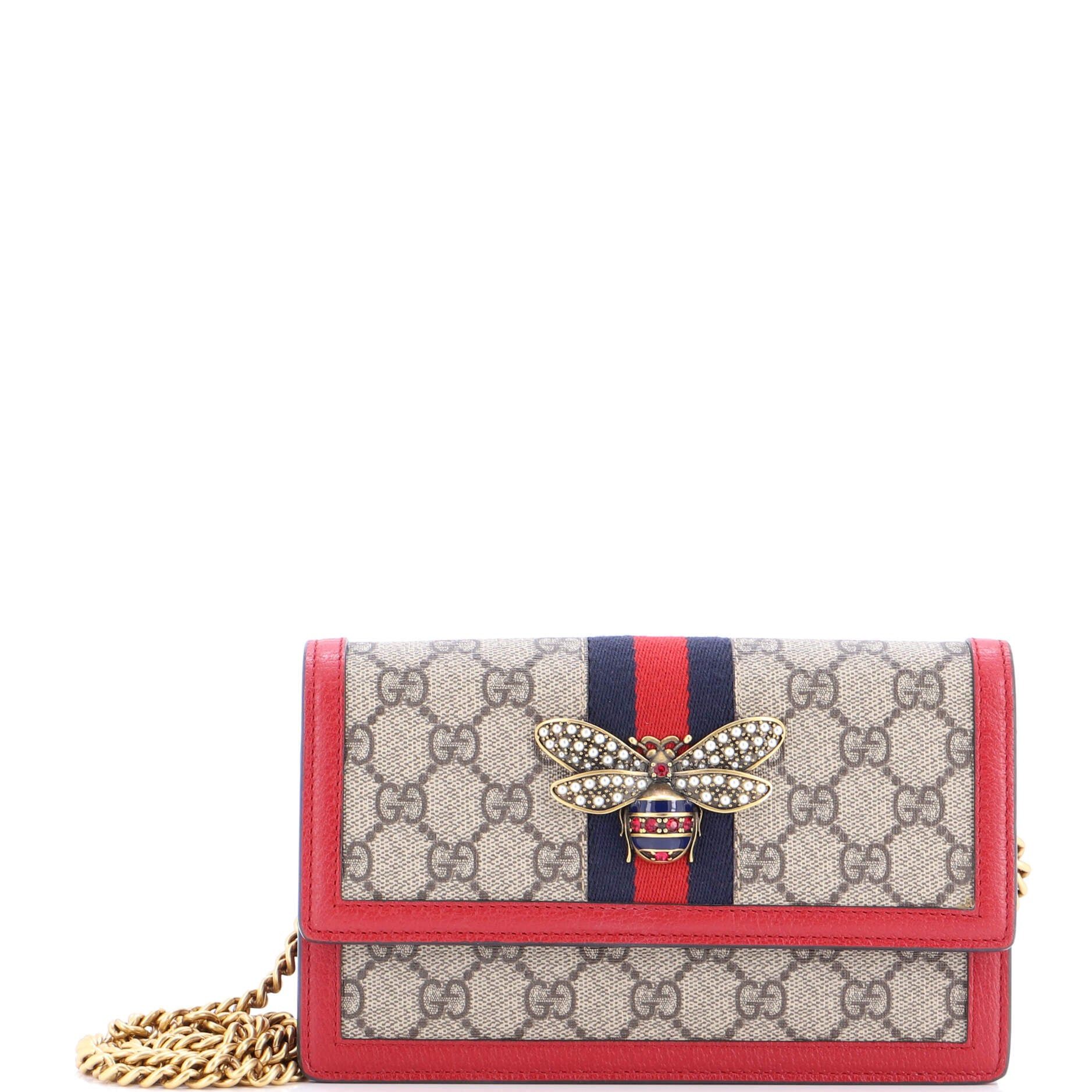 Gucci Queen Margaret Chain Wallet Size ONE SIZE - 1 Thumbnail
