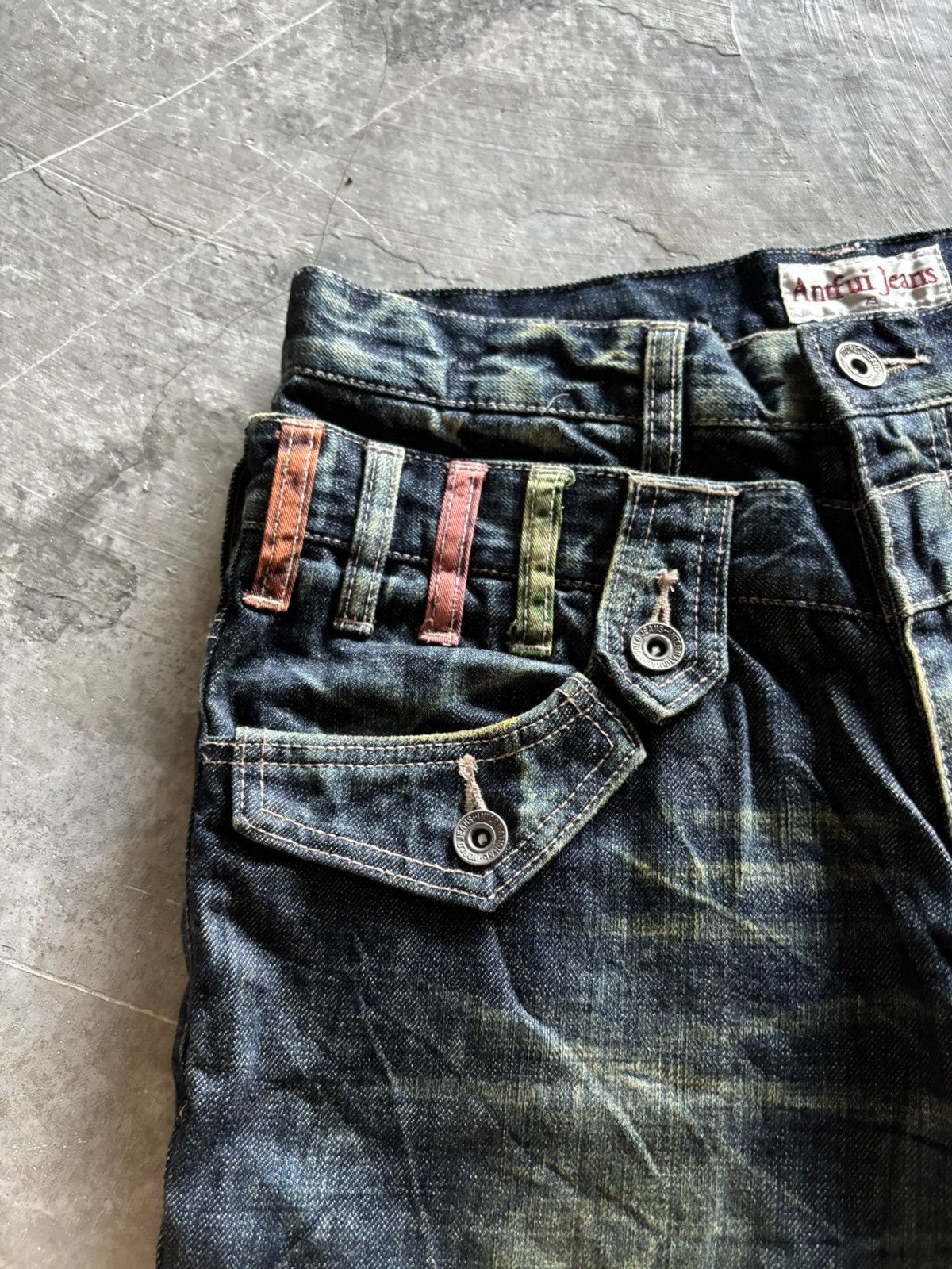 Hysteric Glamour ANTFUI double waist japanese rusty crazy sick washed punk Size US 30 / EU 46 - 10 Thumbnail