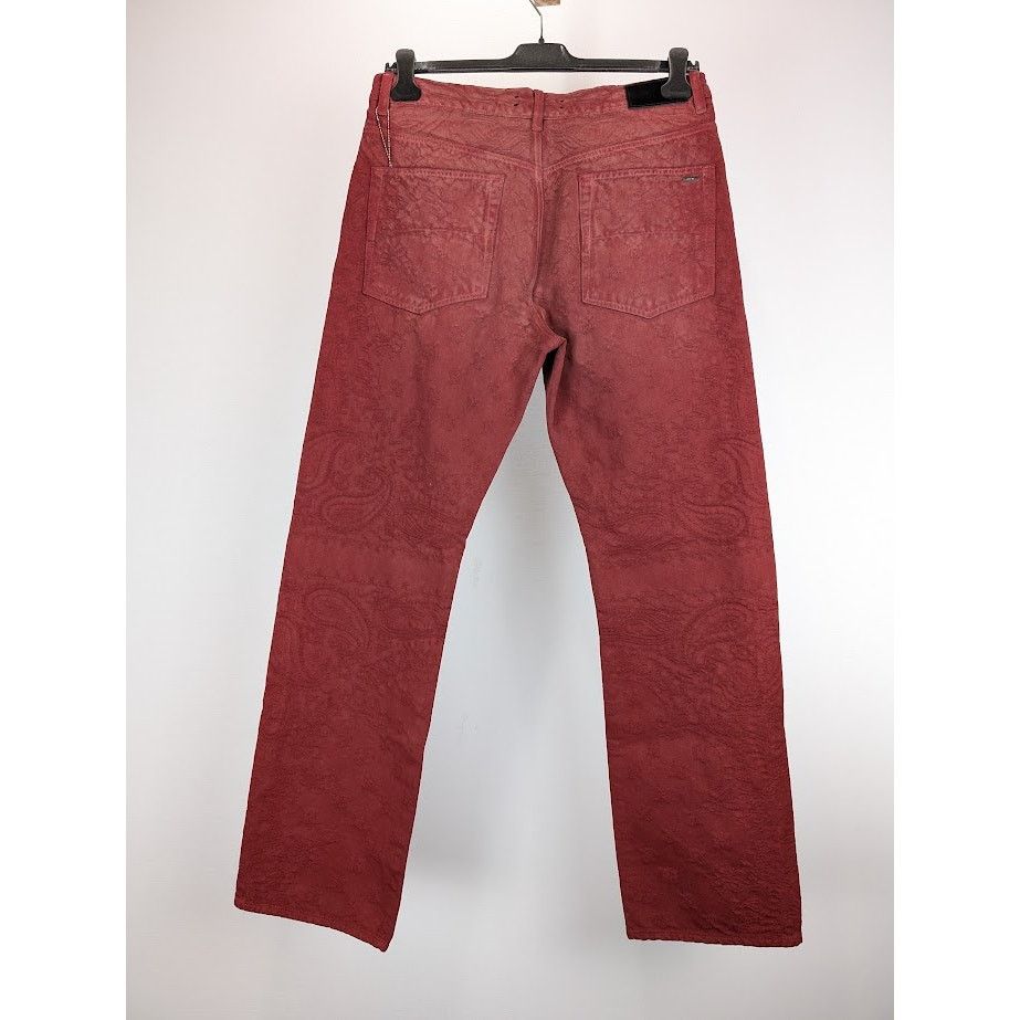 Amiri o1rshd1 Bandana Jacquard Pant in Sun Dried Tomato Size US 32 / EU 48 - 10 Thumbnail