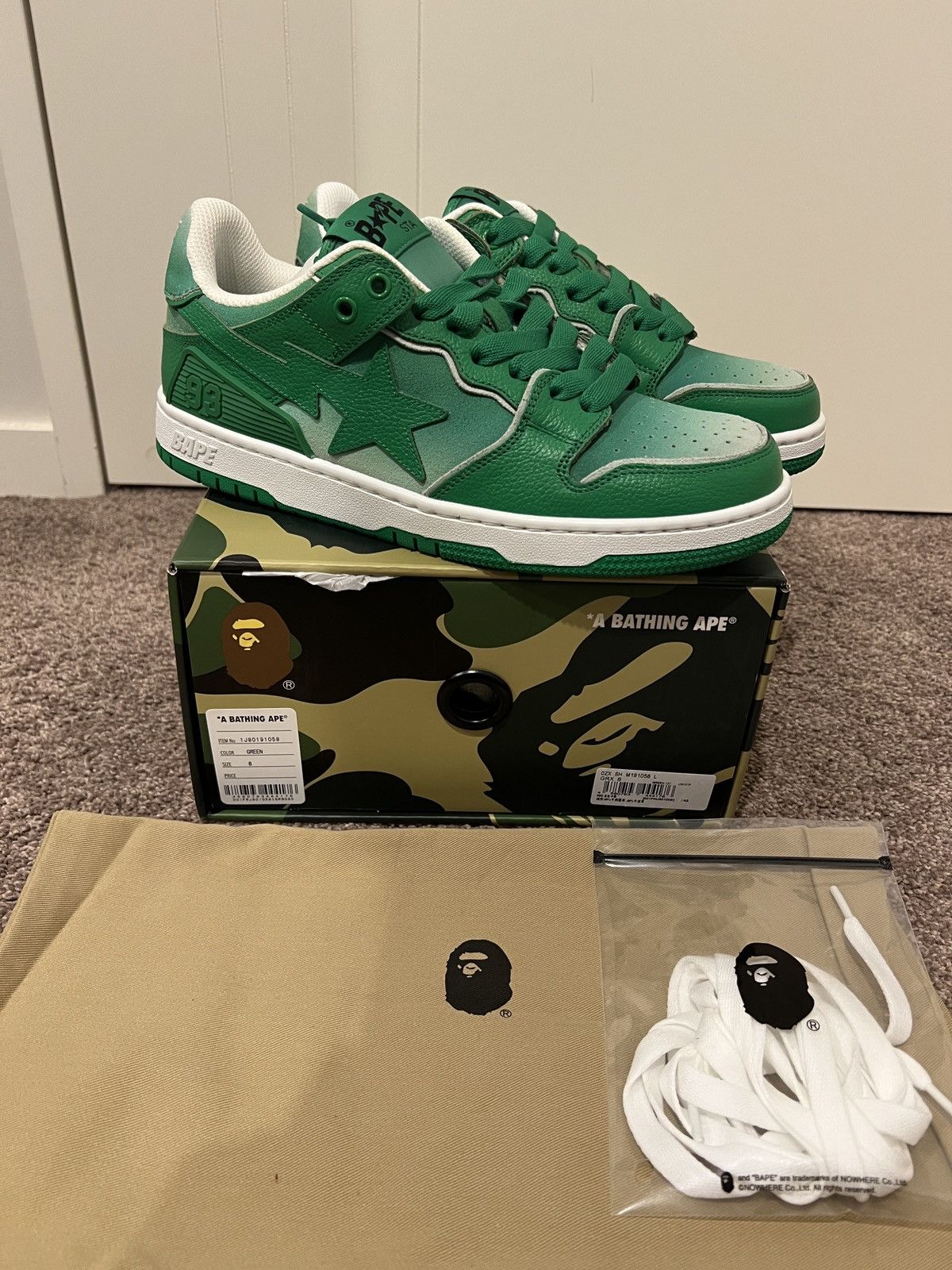 Bape SK8 STA #4 Size US 8 / EU 41 - 2 Thumbnail