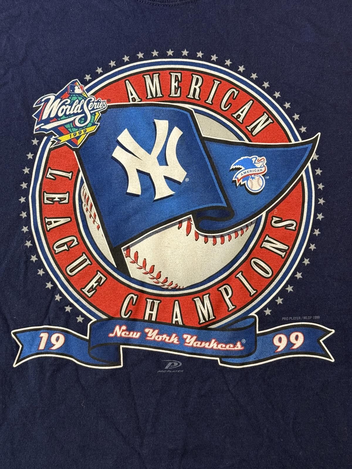 Fruit Of The Loom VTG New York Yankees T-shirt 1999 World Series Pennant XL Size US XL / EU 56 / 4 - 3 Thumbnail