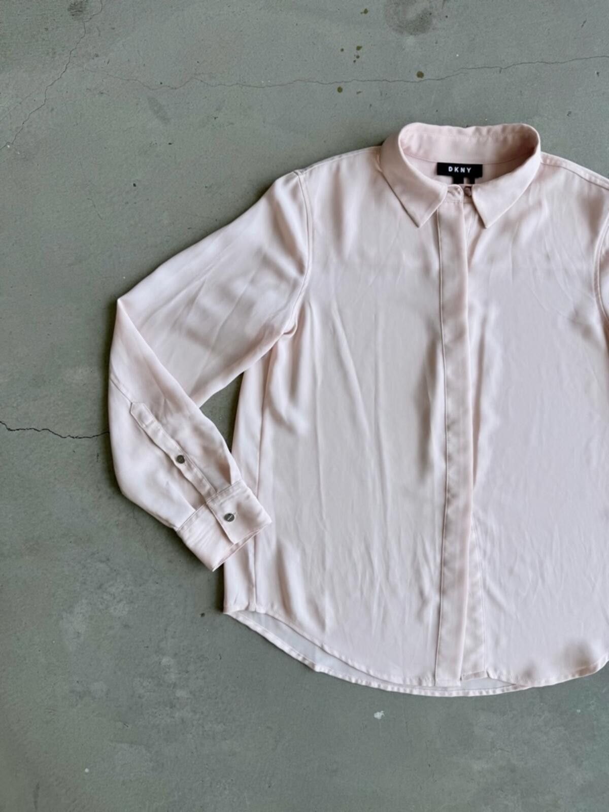 DKNY DKNY / Button Up Blouse / Blush Pink Size S / US 4 / IT 40 - 3 Thumbnail