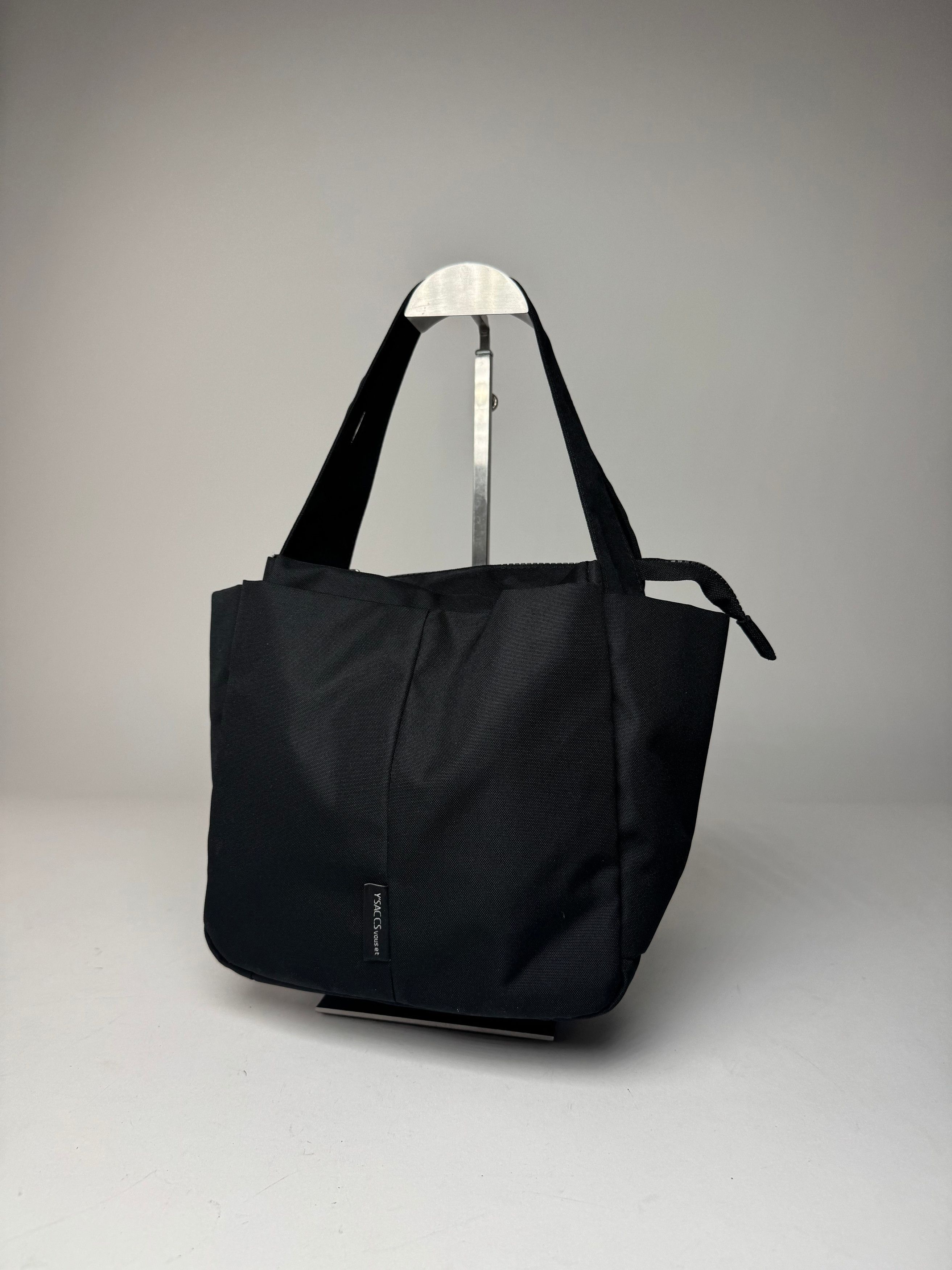 Yohji Yamamoto Vintage Y-Saccs Polyester Handbag Black Size ONE SIZE - 1 Thumbnail