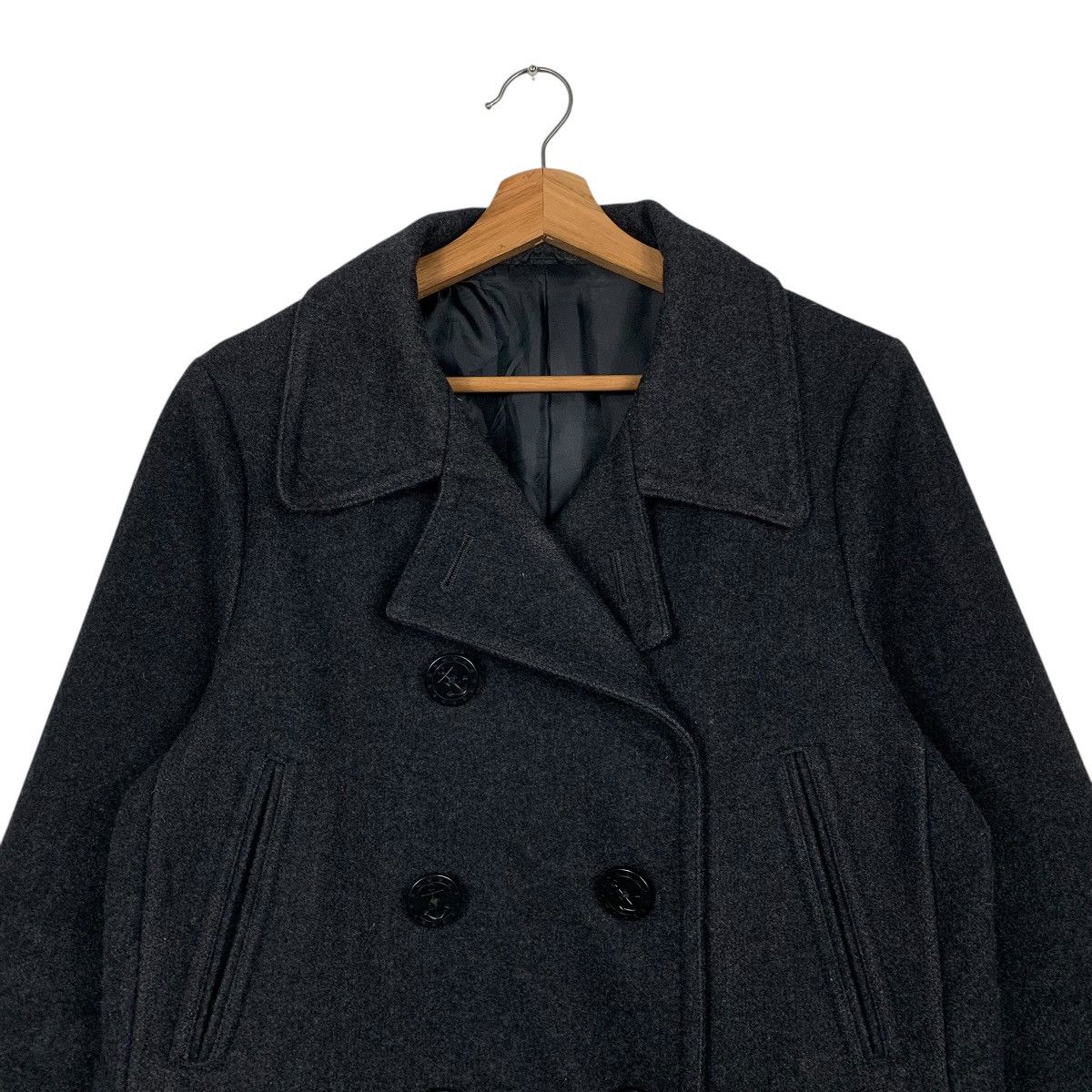 Japanese Brand Back Number Double Breasted Coat Size US L / EU 52-54 / 3 - 2 Thumbnail