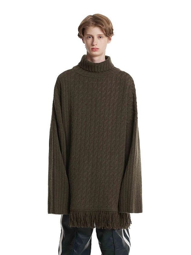 TRUNKPROJECT Trunk Project Cable Fringe Knit Sweater Size US L / EU 52-54 / 3 - 1 Thumbnail