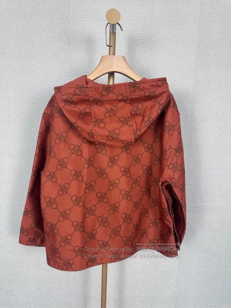Hermes Hermes Orange Printed Jacket Coat Size XS / US 0-2 / IT 36-38 - 2 Thumbnail