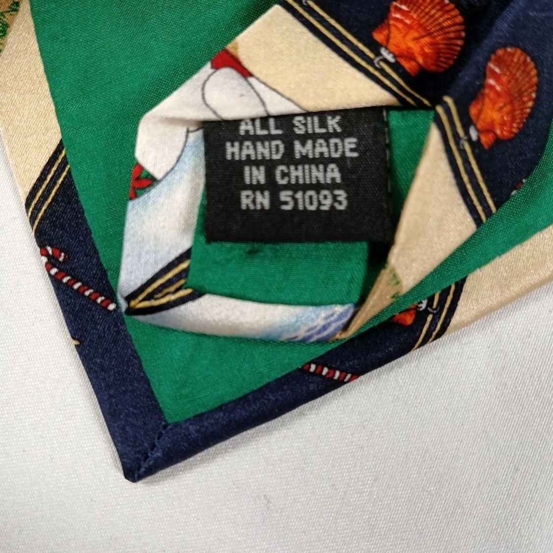 Vintage Kersten Brothers Jolly Ol' Nickties Hand Made 100% Silk Snowman On Beach Tie Mens Classic Size ONE SIZE - 5 Thumbnail