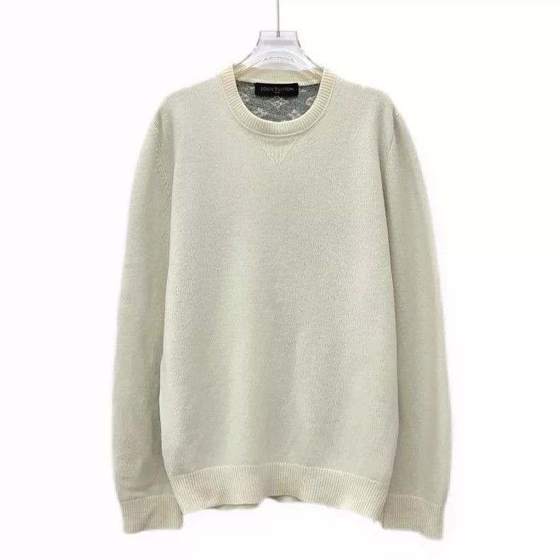 Louis Vuitton Louis Vuitton Long-sleeve crewneck cashmere Jersey with be Size US XL / EU 56 / 4 - 1 Thumbnail