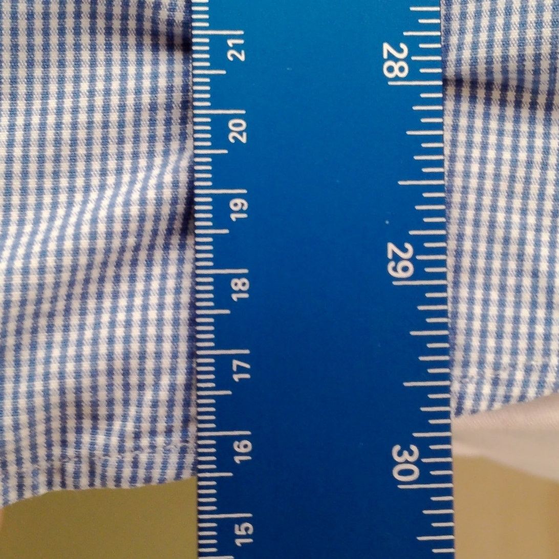 Ralph Lauren Ralph Lauren Custom Fit Blue Micro Checked Button Down Shirt Size US XL / EU 56 / 4 - 8 Thumbnail