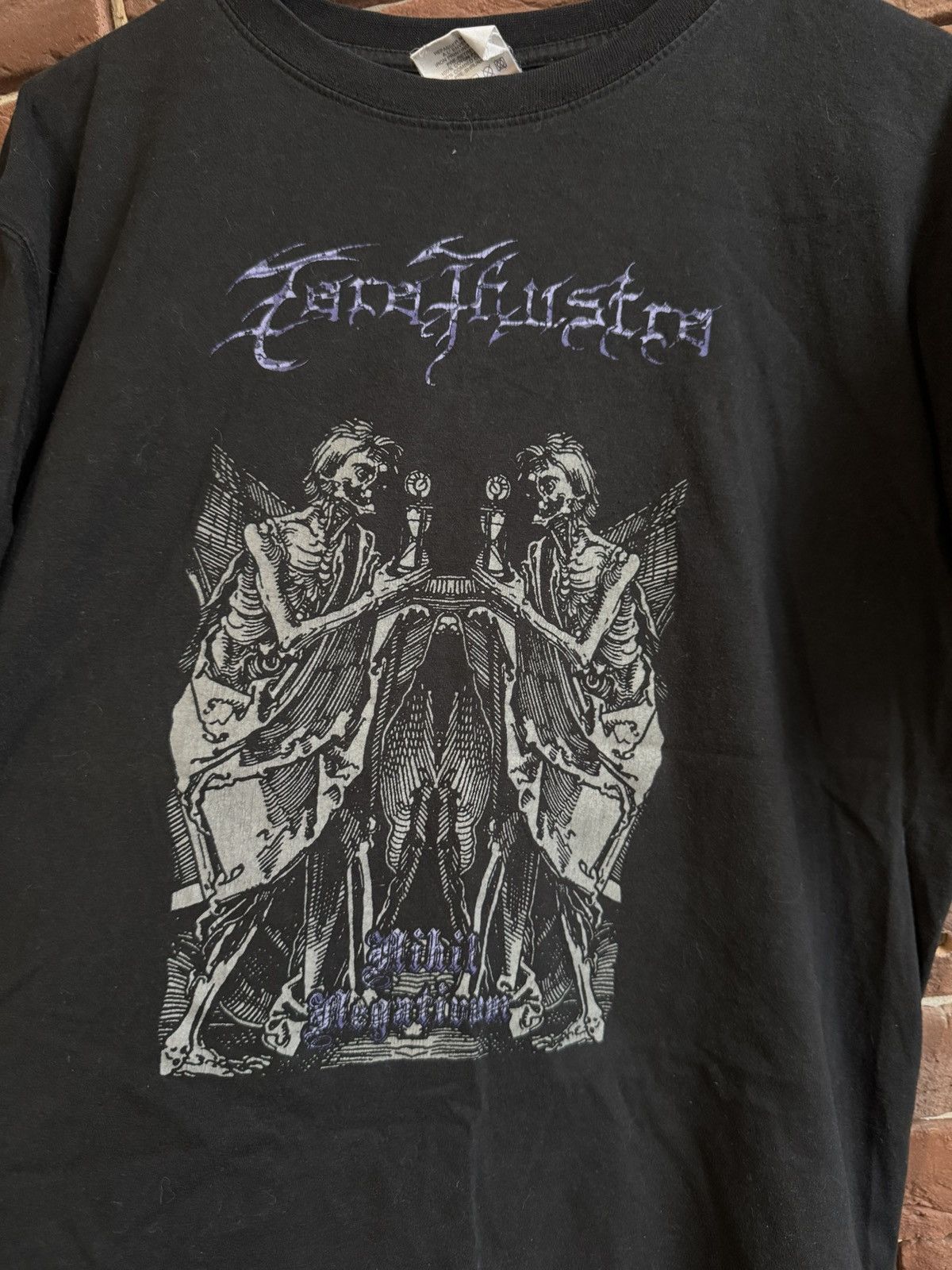 Band Tees Rare 00s Zarathustra Non Serviam Vintage Band Blac Metal Tee Size US L / EU 52-54 / 3 - 3 Thumbnail