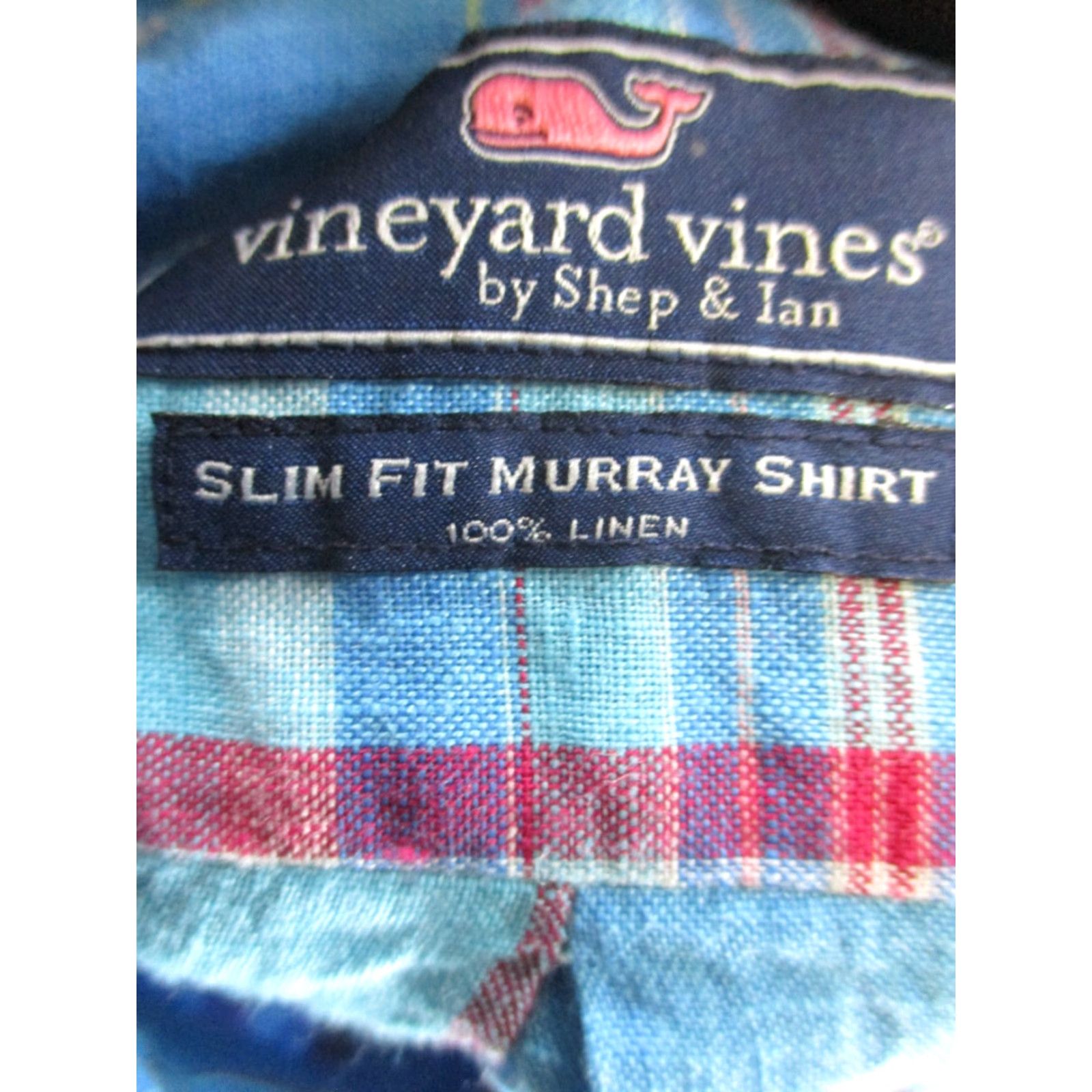 Vineyard Vines Vineyard Vines Murray Shirt Mens Small Blue Pink Yellow Linen Size US S / EU 44-46 / 1 - 3 Thumbnail